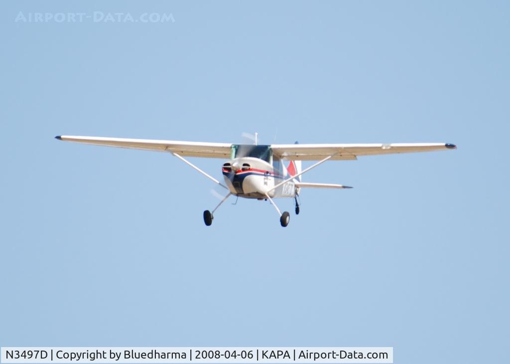 N3497D, 1955 Cessna 170B C/N 27040, Approach to 17L.