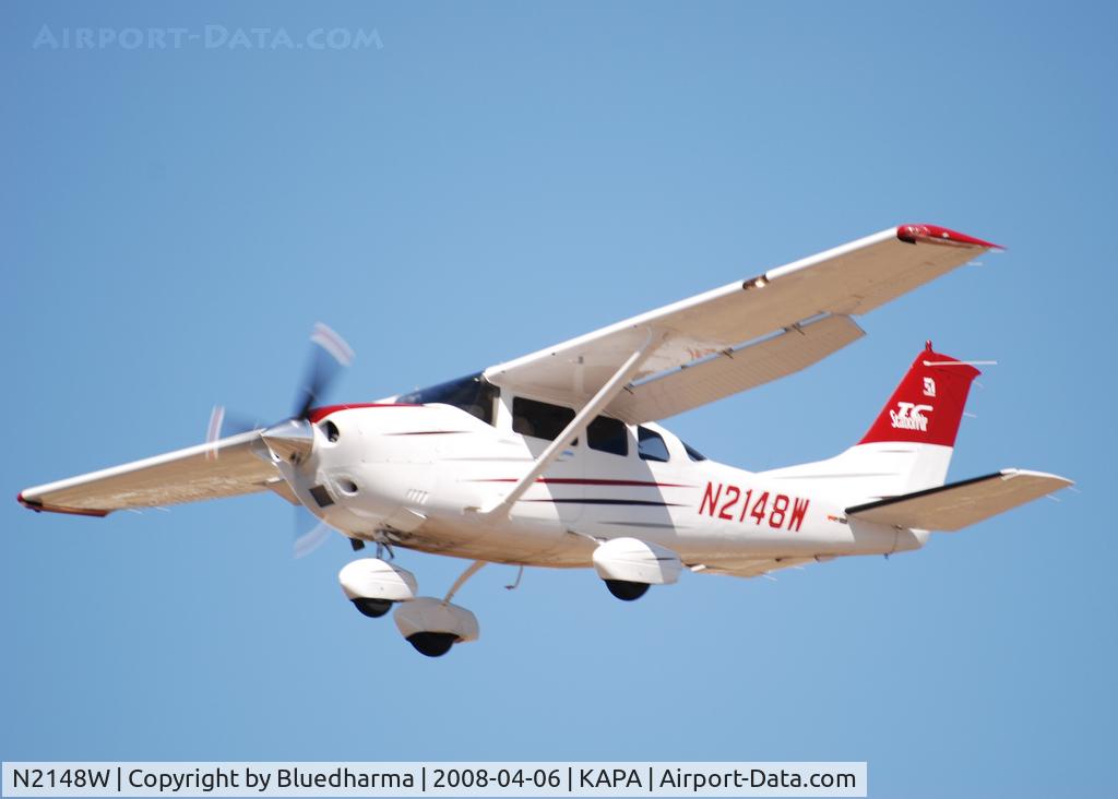 N2148W, 2003 Cessna T206H Turbo Stationair C/N T20608421, Approach to 17L.