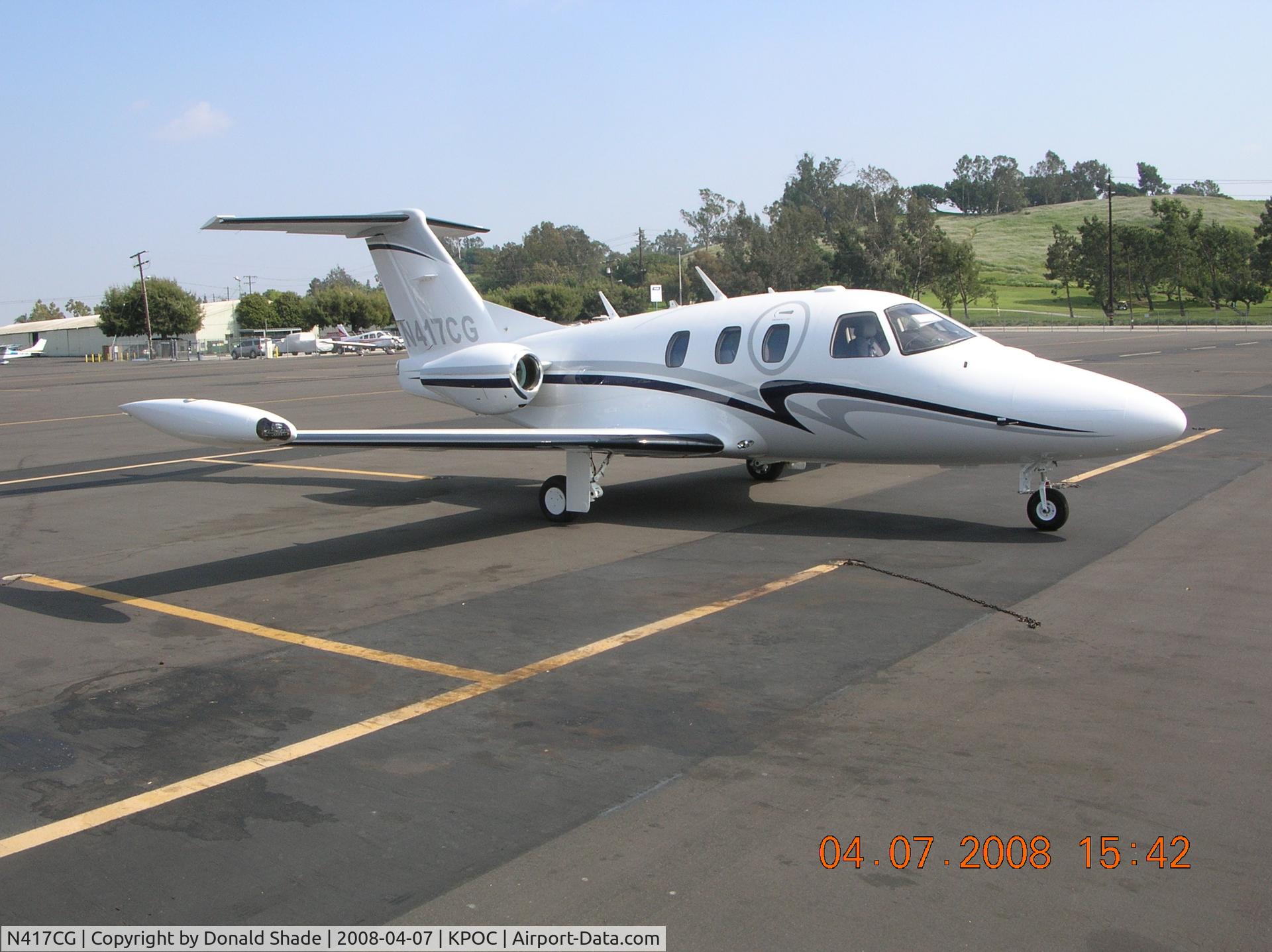 N417CG, 2007 Eclipse Aviation Corp EA500 C/N 000094, Eclipse Jet at Bracket KPOC on 4/7/8