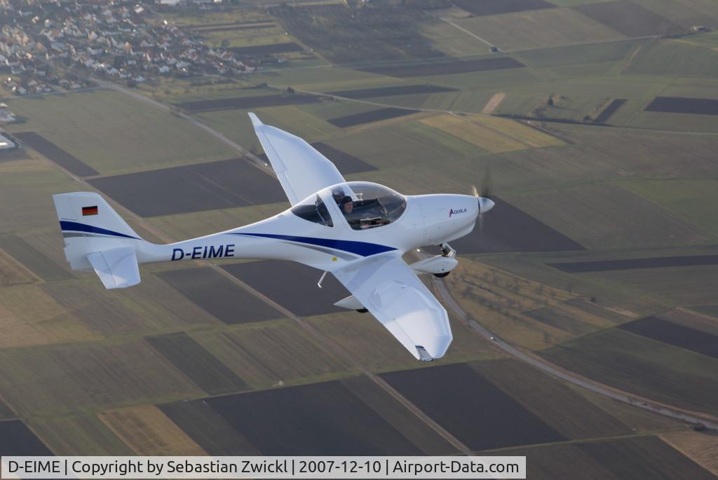 D-EIME, 2007 Aquila A210 (AT01) C/N AT01-171, Aquila A210 flying over the Heckengaeu