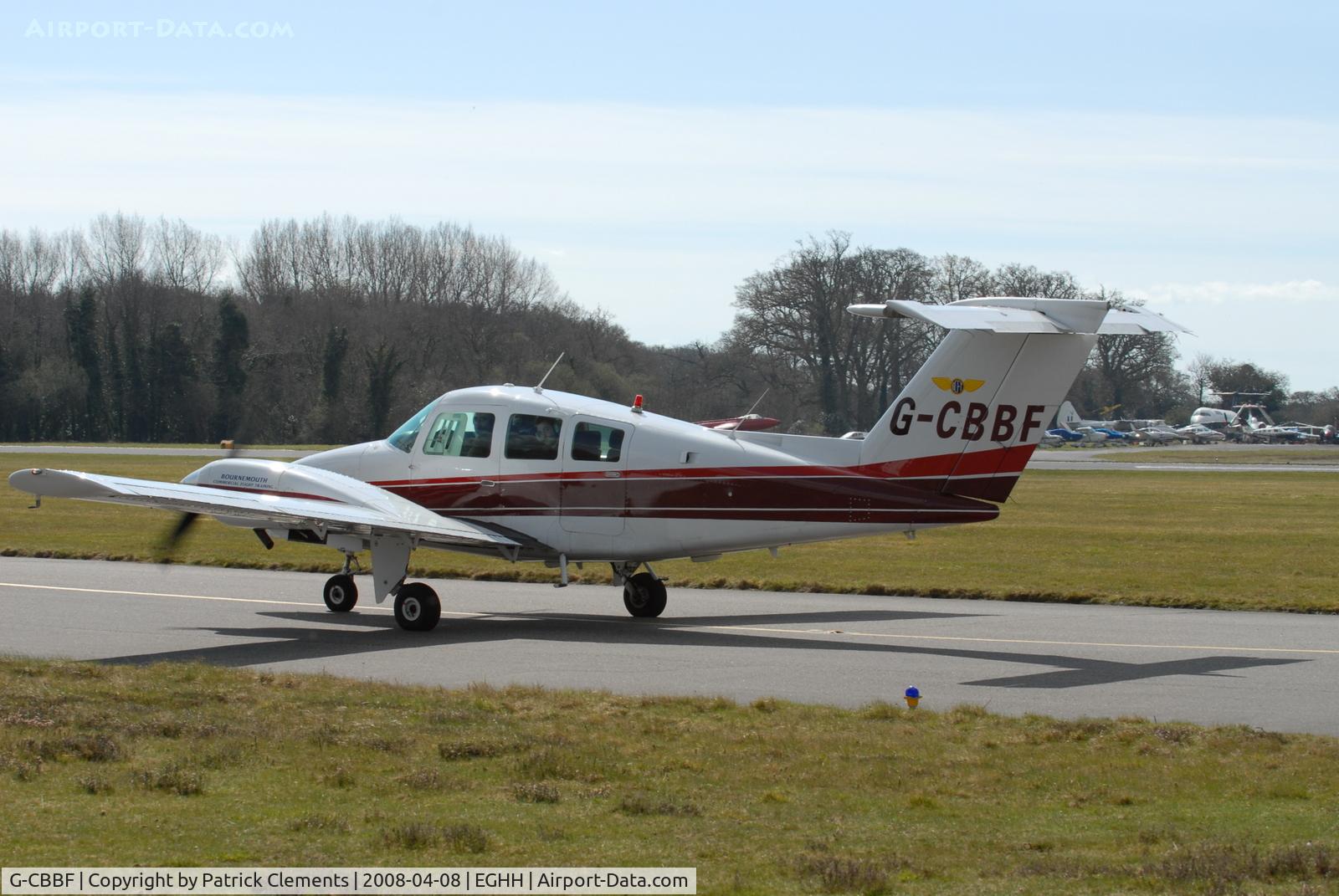 G-CBBF, 1980 Beech 76 Duchess C/N ME-352, TAXIING TO 26