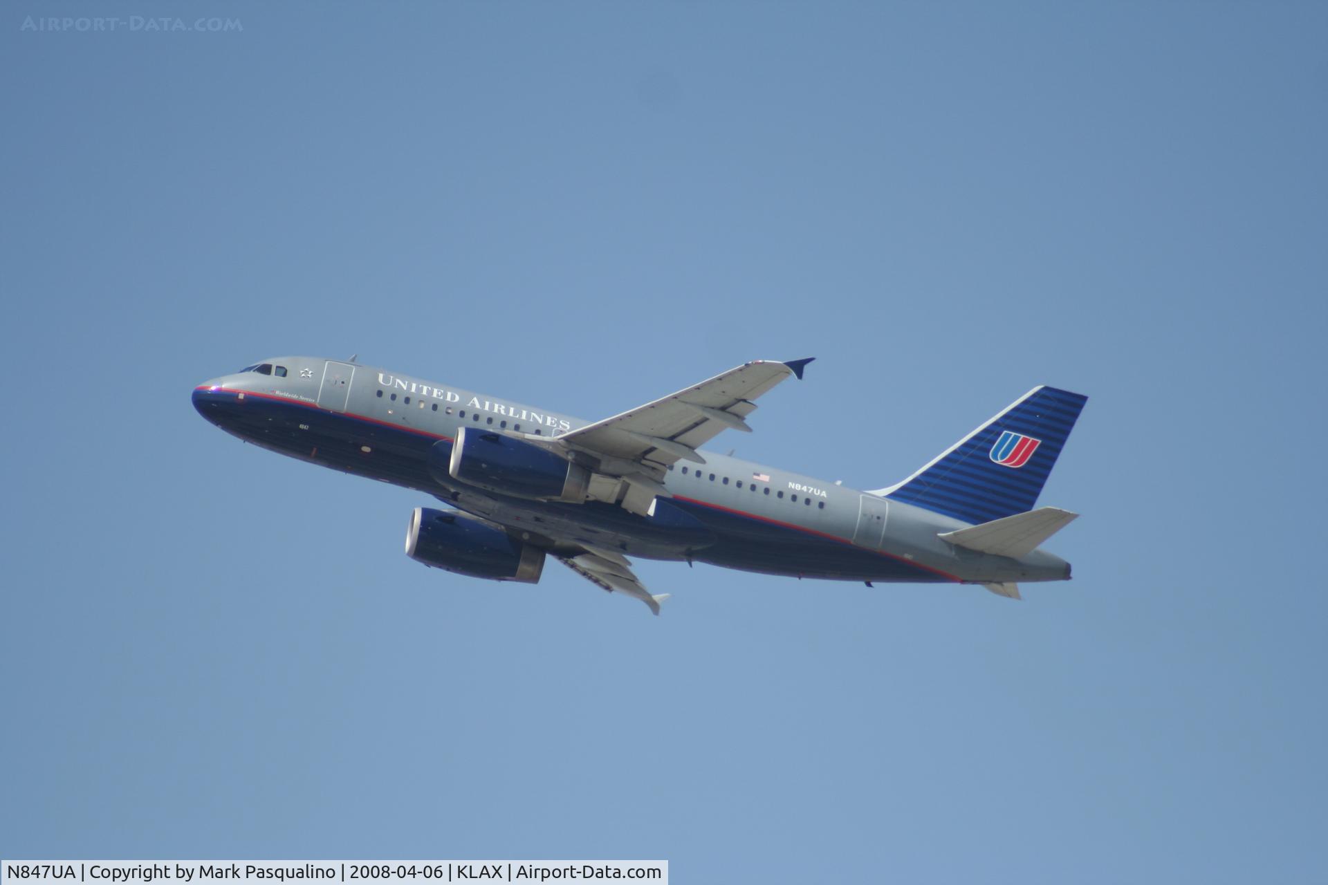 N847UA, 2001 Airbus A319-131 C/N 1627, Airbus A319