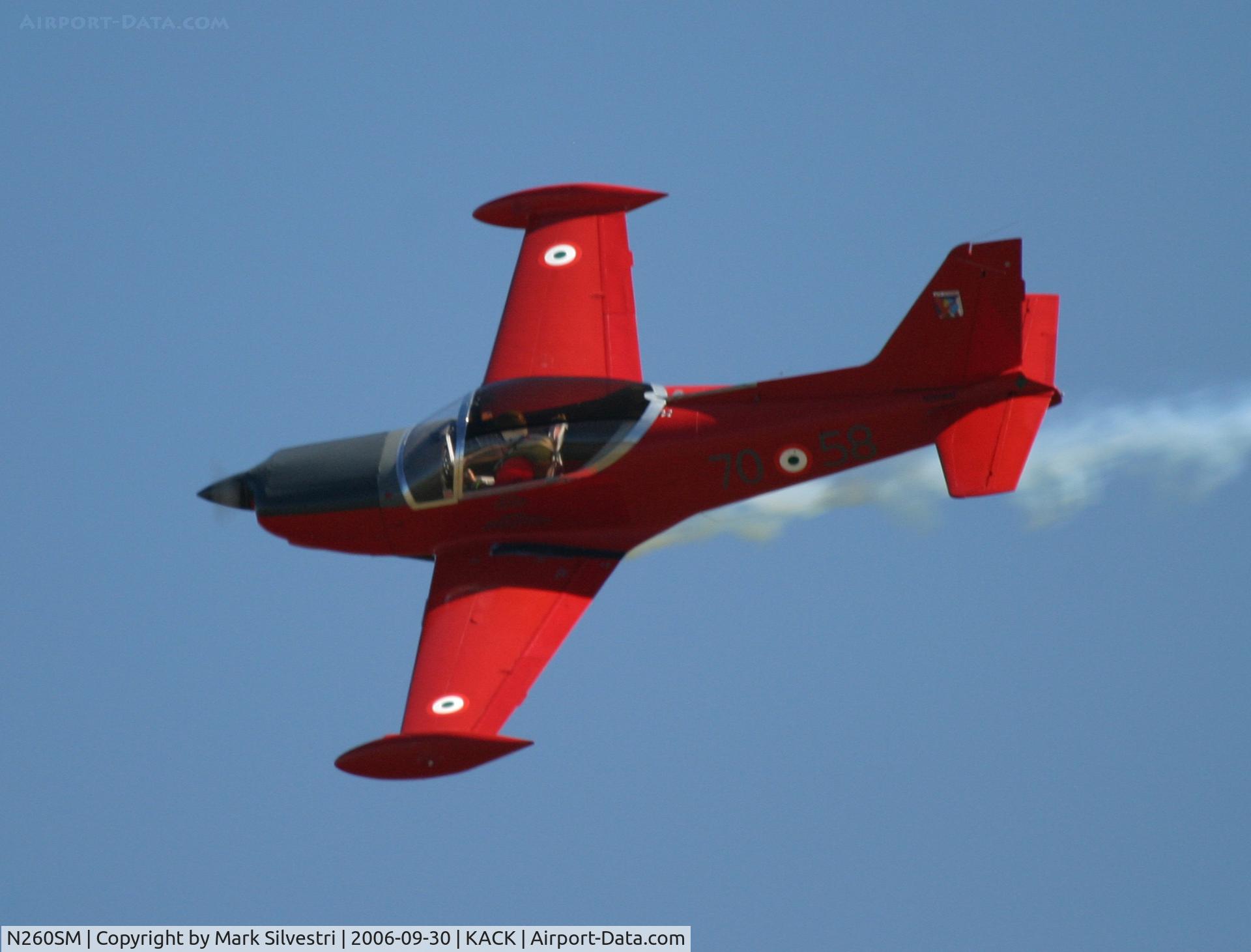 N260SM, 1970 SIAI-Marchetti F-260 C/N 2-40, Nantucket Airshow 2006