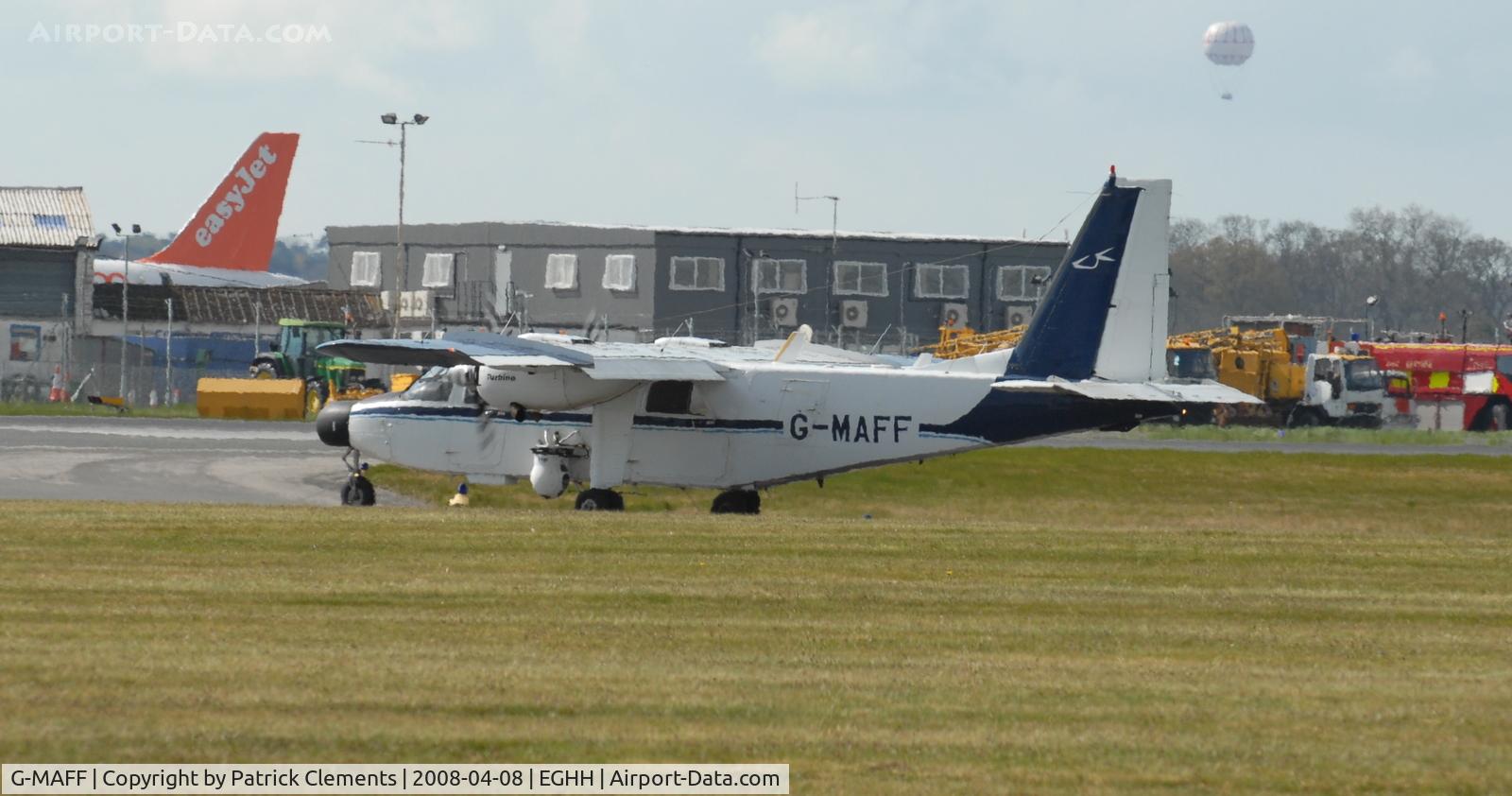 G-MAFF, 1981 Pilatus Britten-Norman BN-2T Turbine Islander C/N 2119, PREPARING TO GO OUT ON FISHERY PROTECTION