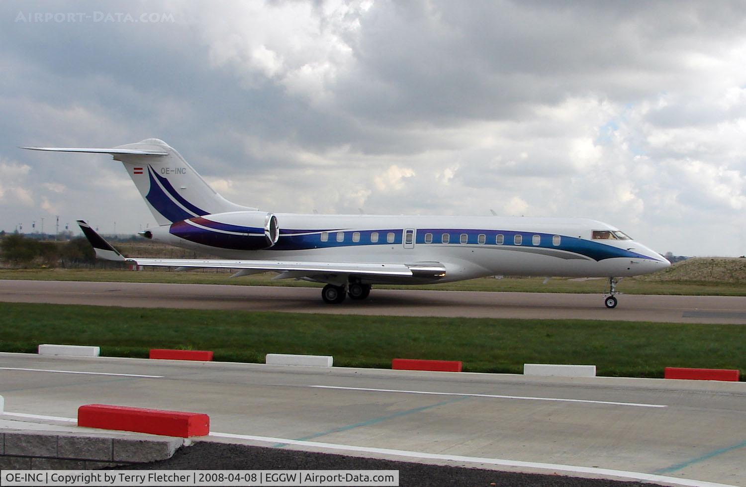 OE-INC, 2006 Bombardier BD-700-1A10 Global 5000 C/N 9168, Austrian Global Express at Luton