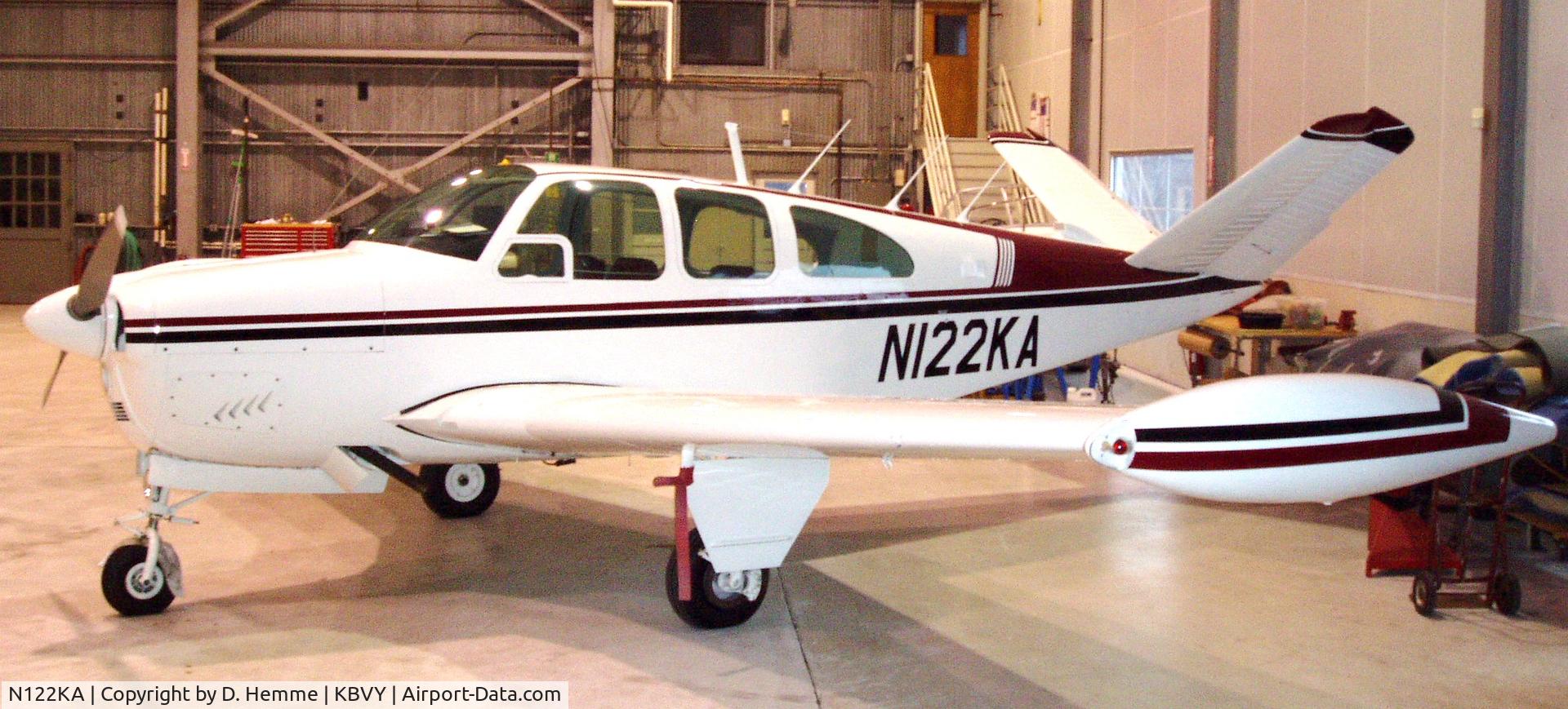 N122KA, 1961 Beech N35 Bonanza C/N D-6706, 122KA