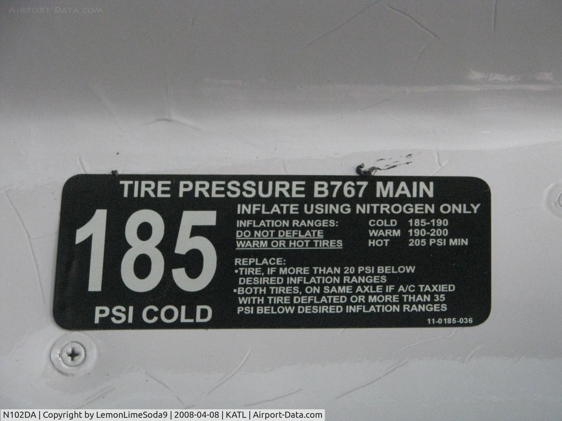 N102DA, 1982 Boeing 767-232 C/N 22214, Spirit Of Delta