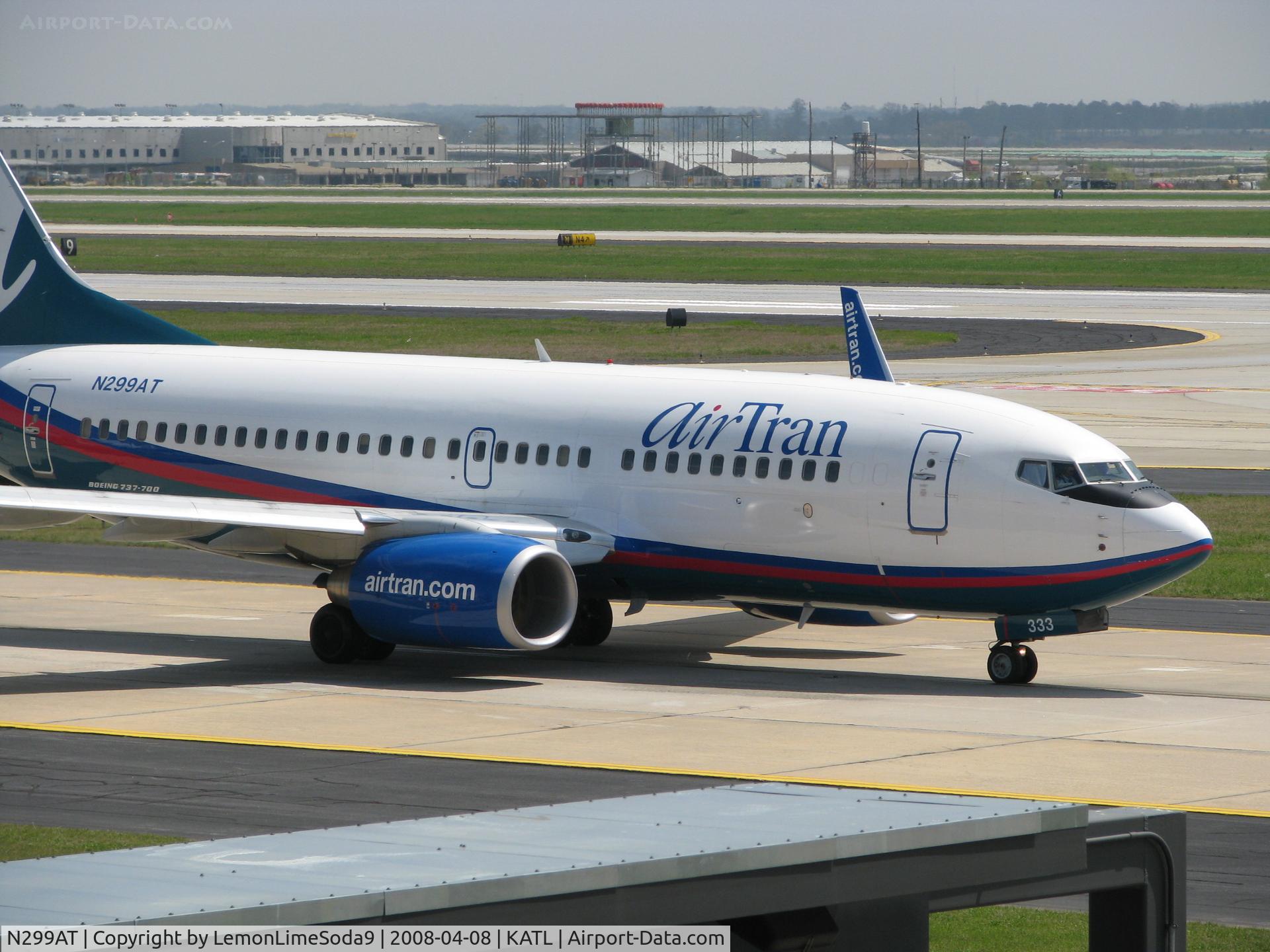 N299AT, 2006 Boeing 737-76N C/N 32678, My day at KATL