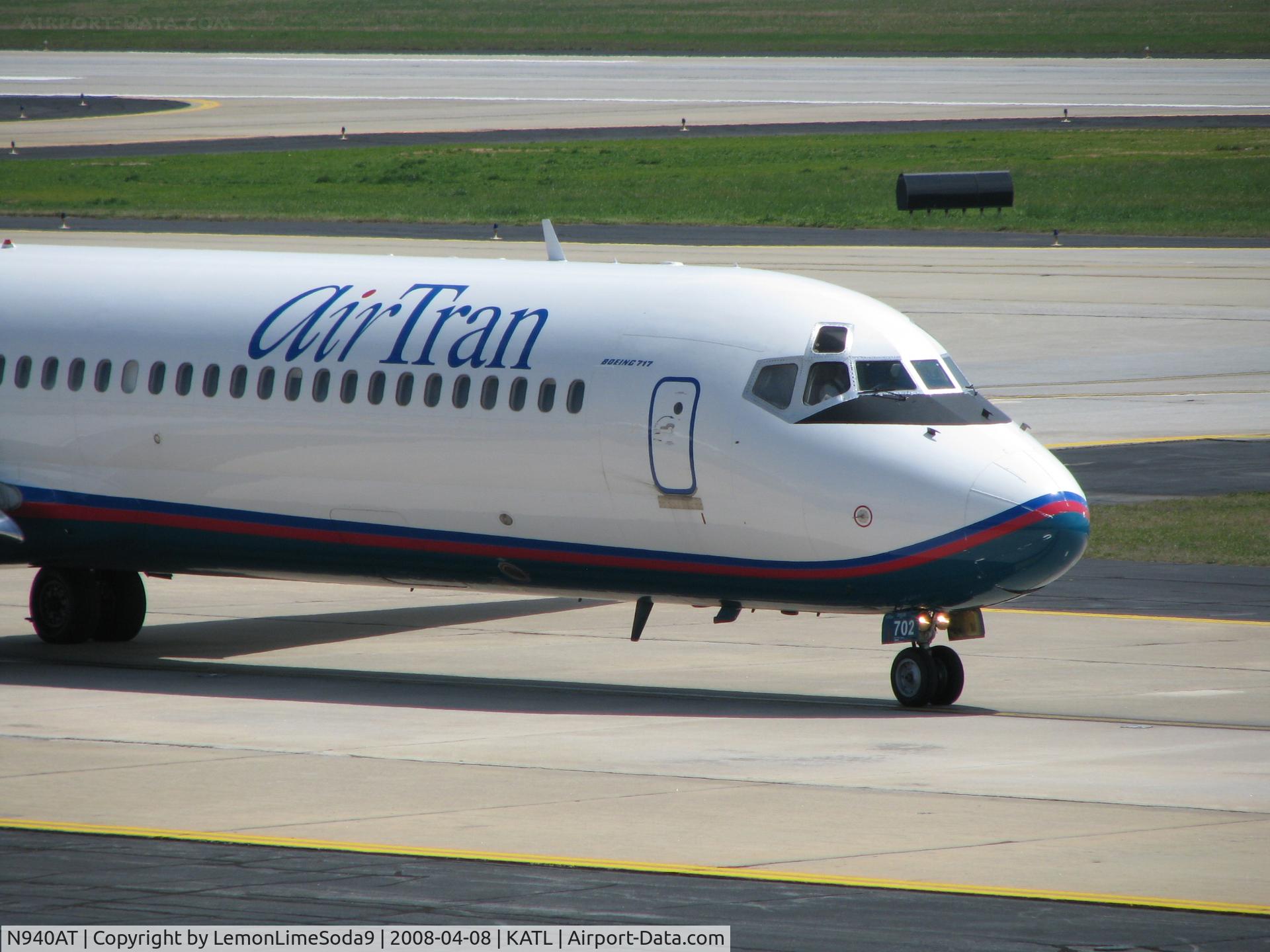 N940AT, 1999 Boeing 717-2BD C/N 55004, My day at KATL
