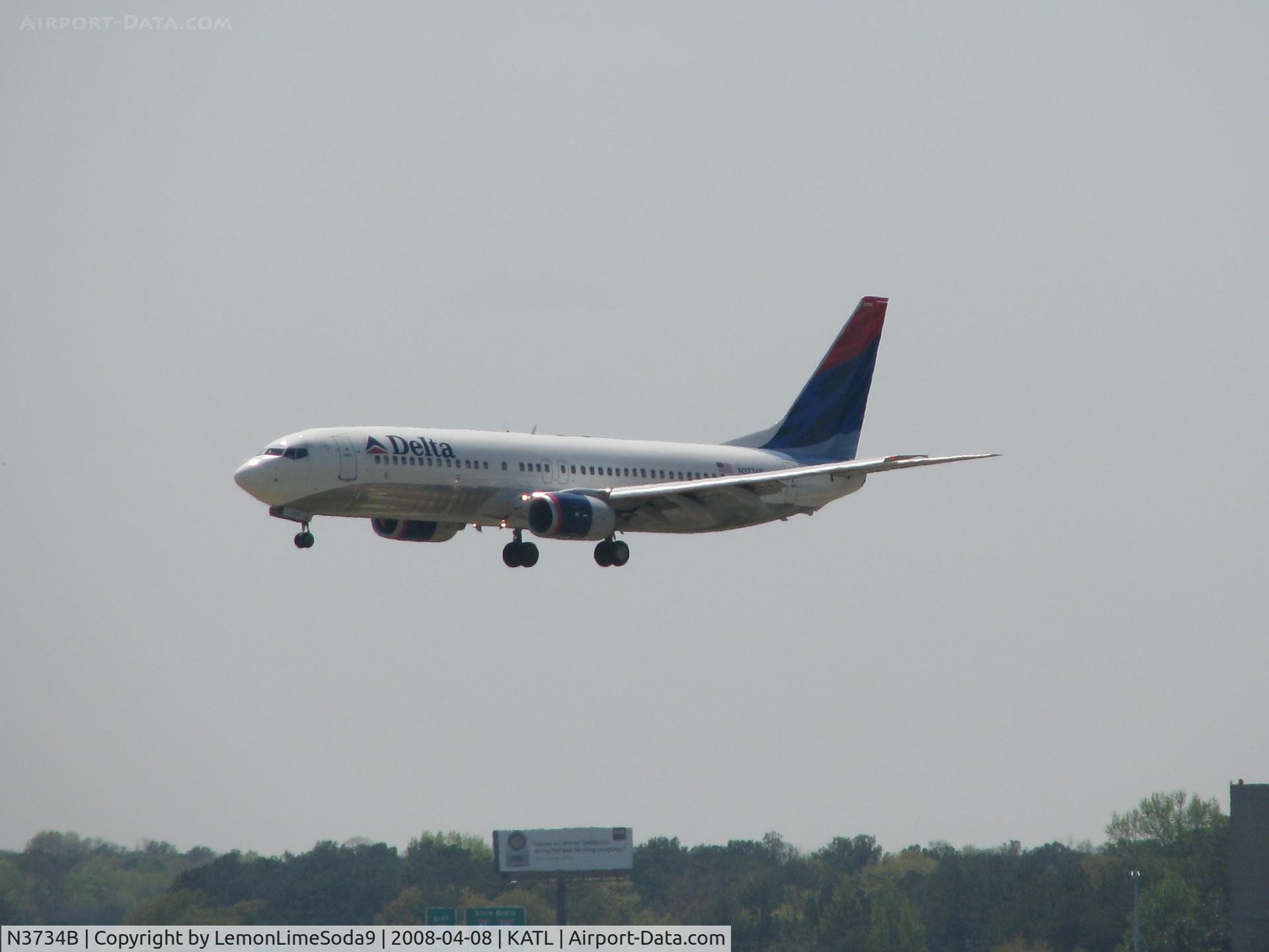N3734B, 2000 Boeing 737-832 C/N 30776, My day at KATL