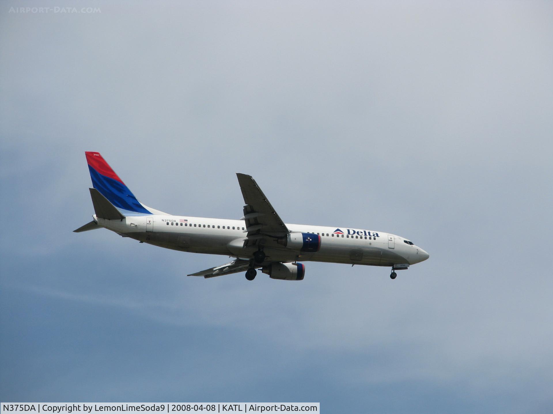 N375DA, 1998 Boeing 737-832 C/N 29623, My day at KATL