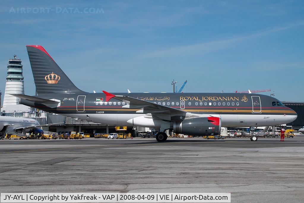 JY-AYL, 2008 Airbus A319-132 C/N 3428, Royal Jordanian Airbus 319