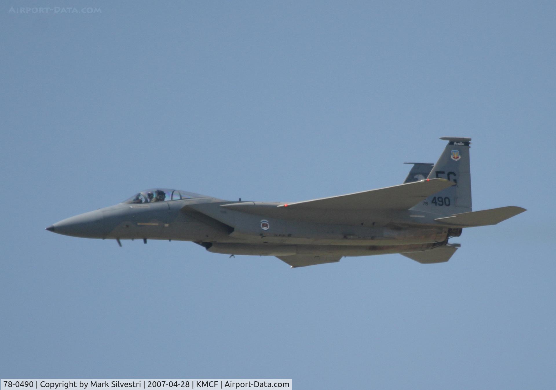 78-0490, 1978 McDonnell Douglas F-15C Eagle C/N 0472/C023, MacDill AFB 2007