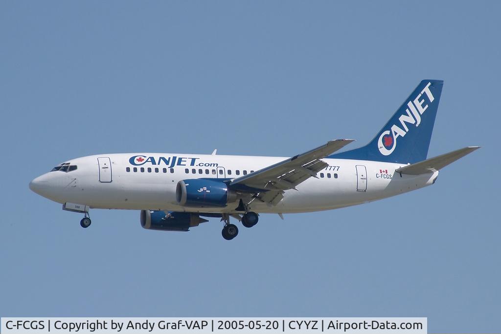 C-FCGS, 1992 Boeing 737-522 C/N 26691, Canjet 737-500