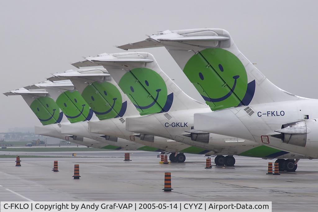 C-FKLO, 1994 McDonnell Douglas MD-83 (DC-9-83) C/N 53464, JetsGo MD80