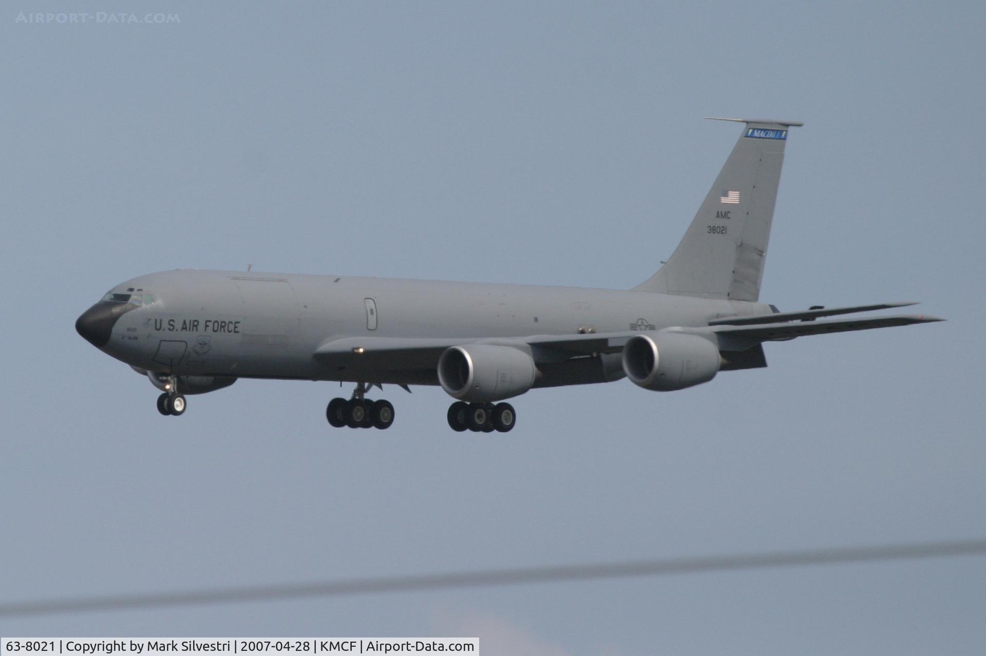 63-8021, 1963 Boeing KC-135R Stratotanker C/N 18638, MacDill AFB 2007