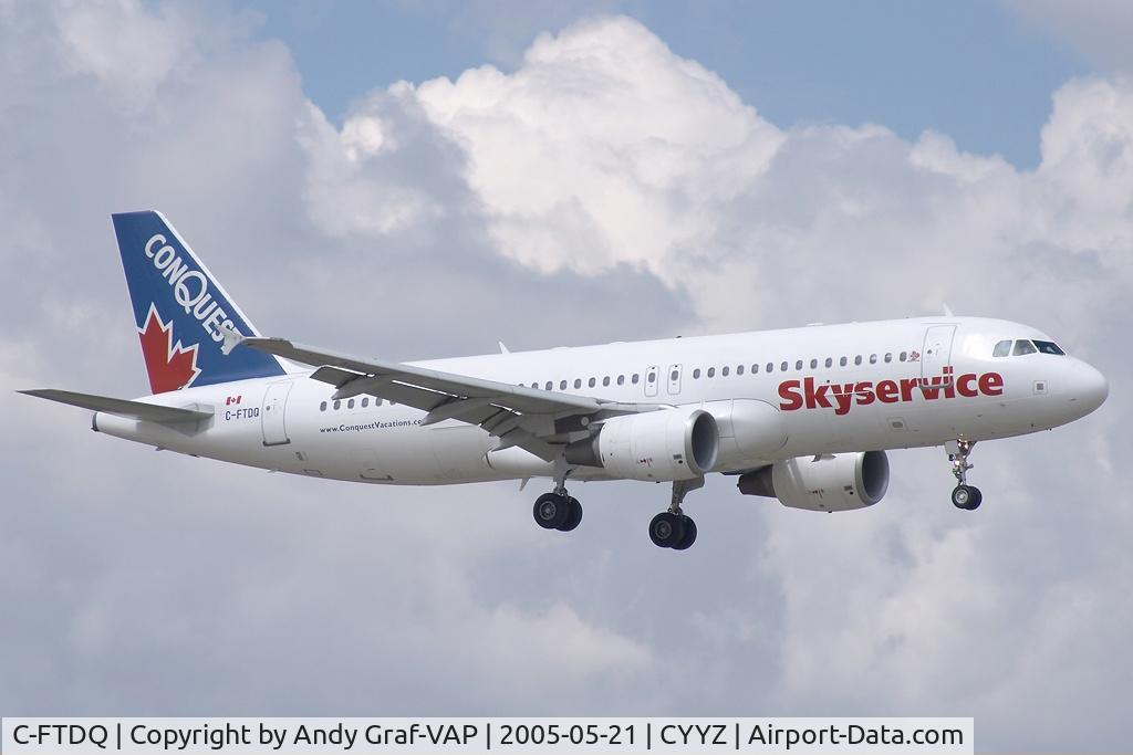 C-FTDQ, 2001 Airbus A320-214 C/N 1686, Skyservice A320