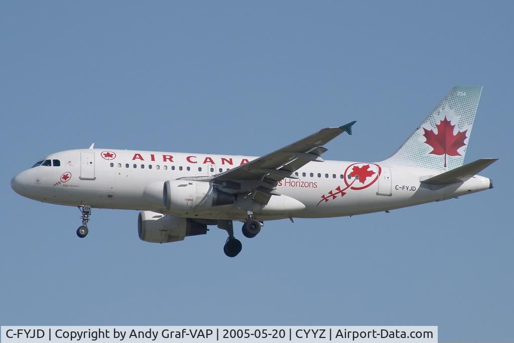 C-FYJD, 1997 Airbus A319-114 C/N 649, Air Canada A319