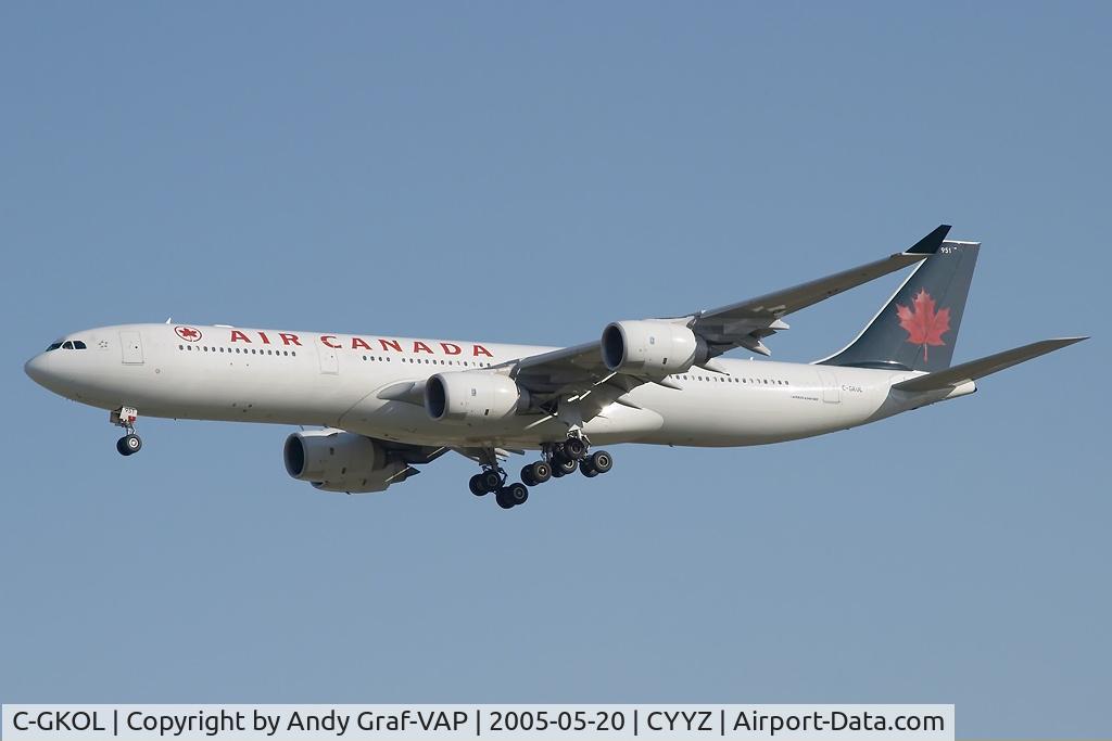 C-GKOL, 2003 Airbus A340-541 C/N 445, Air Canada A340-500