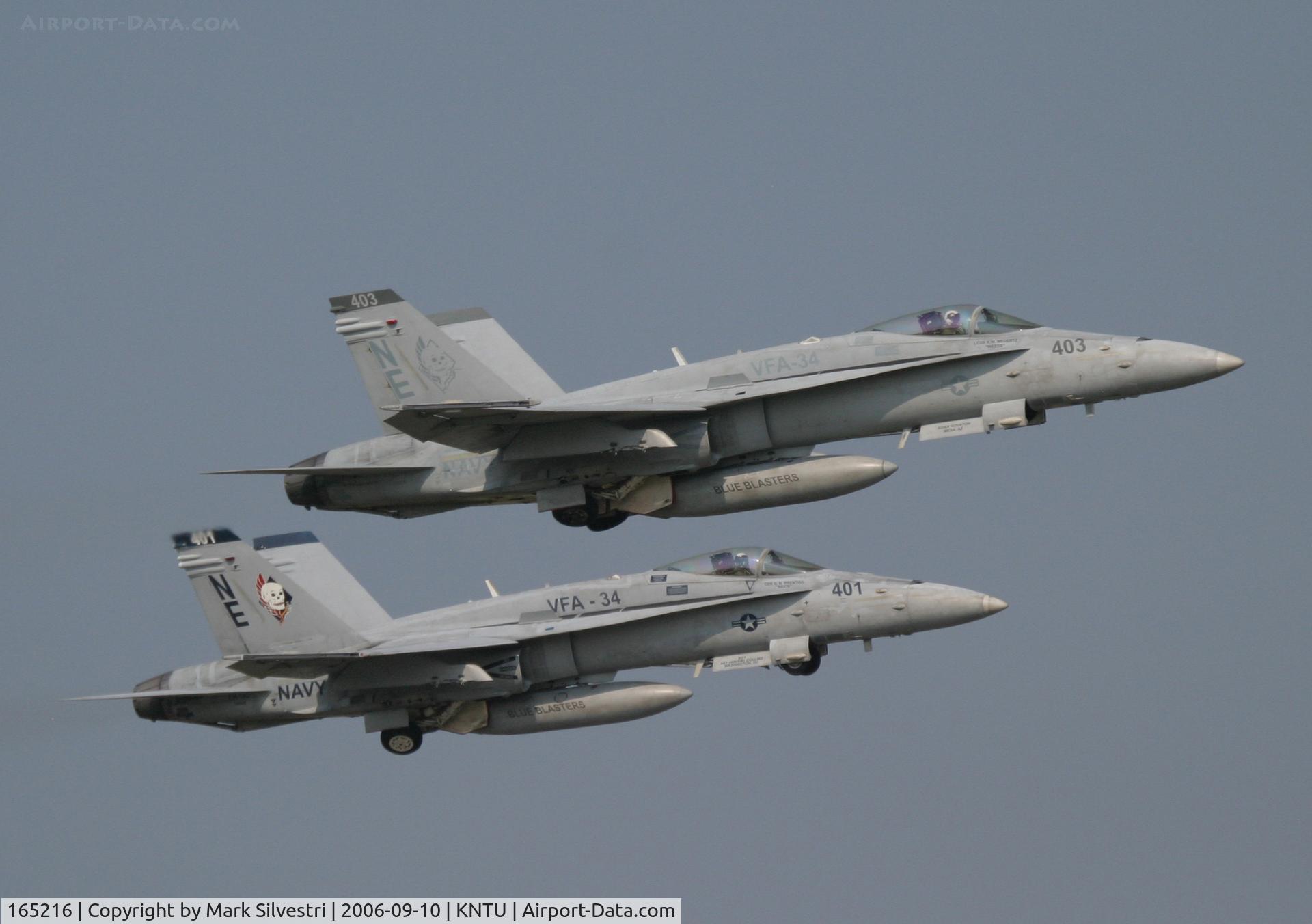 165216, McDonnell Douglas F/A-18C Hornet C/N 1394, Oceana NAS 2006