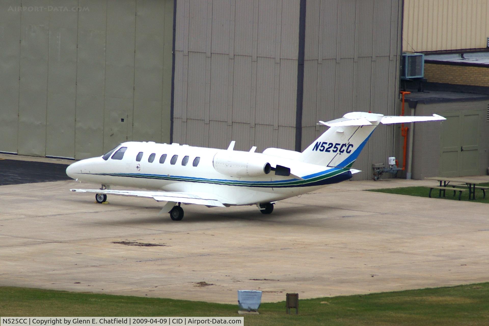 N525CC, 2000 Cessna 525A CitationJet CJ2 C/N 525A0007, Shot from the control tower, parked at Rockwell-Collins