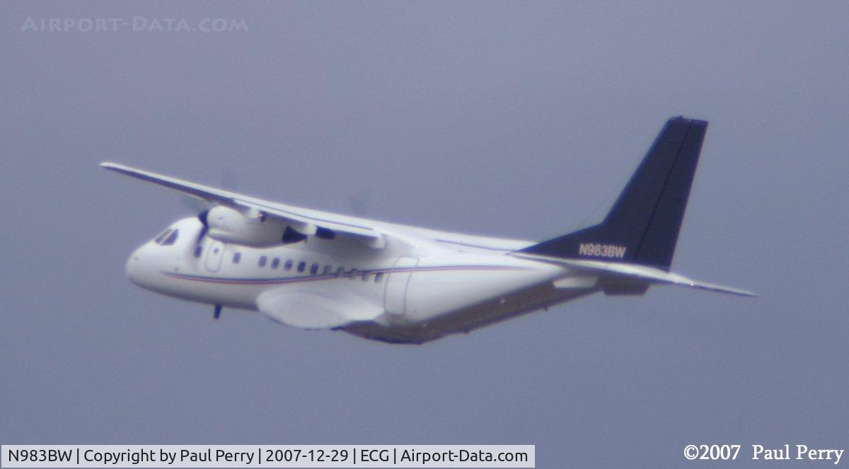 N983BW, 1988 Airtech CN-235-10 C/N C012, Just off the runway, outbound from Elizabeth City