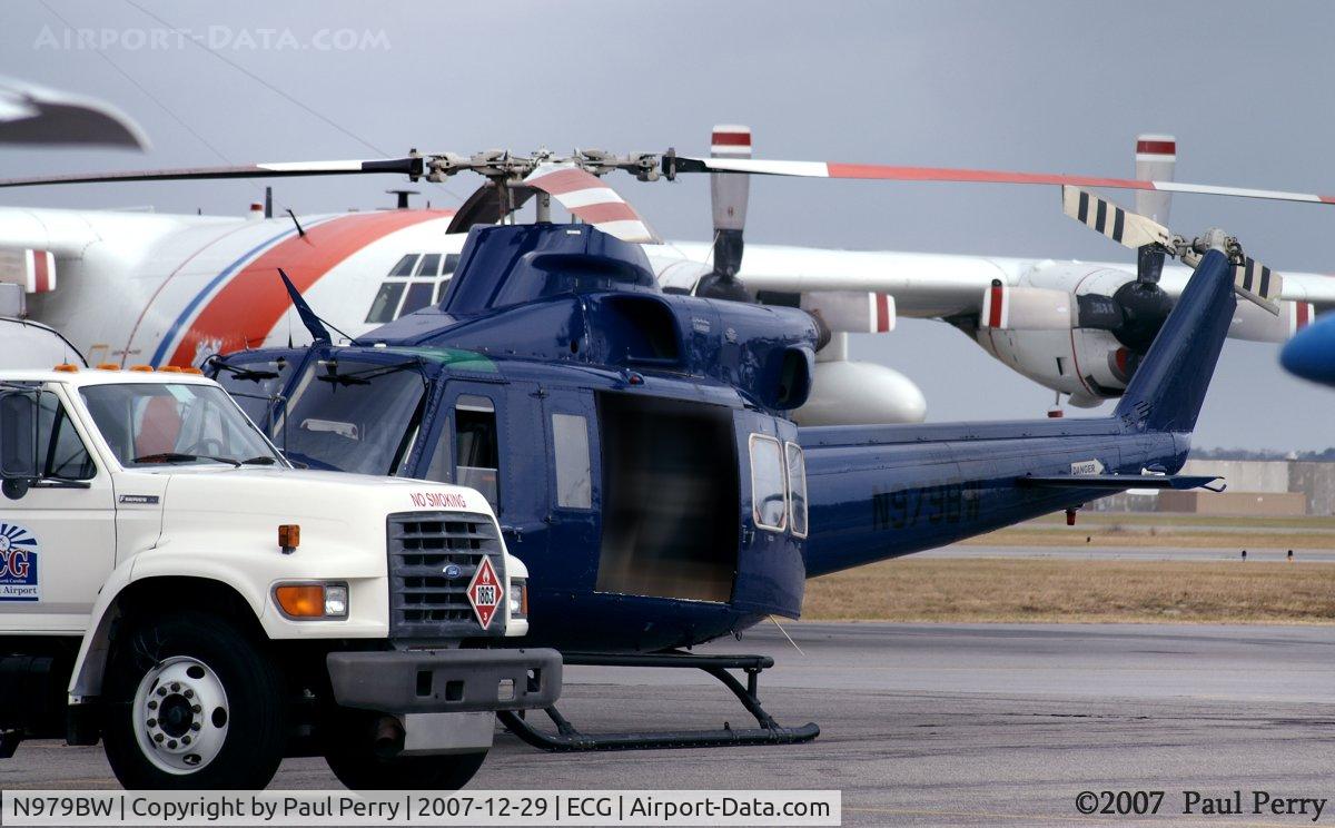 N979BW, 1985 Bell 412 C/N 33111, Gas time on the ramp