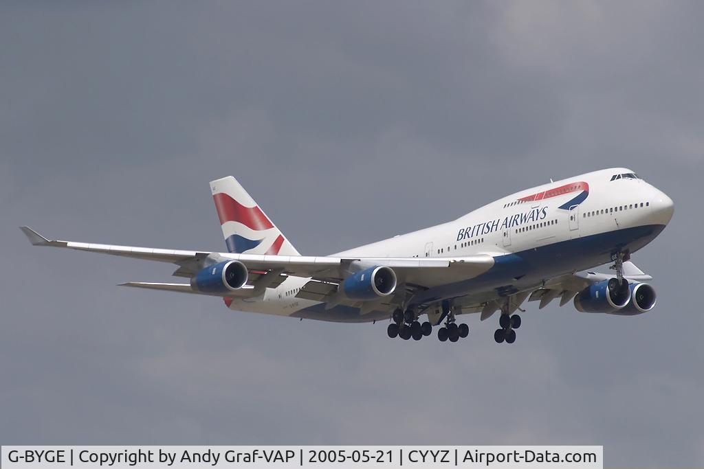 G-BYGE, 1999 Boeing 747-436 C/N 28858, British Airways 747-400
