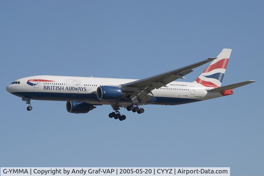 G-YMMA, 1999 Boeing 777-236 C/N 30302, British Airways 777-200