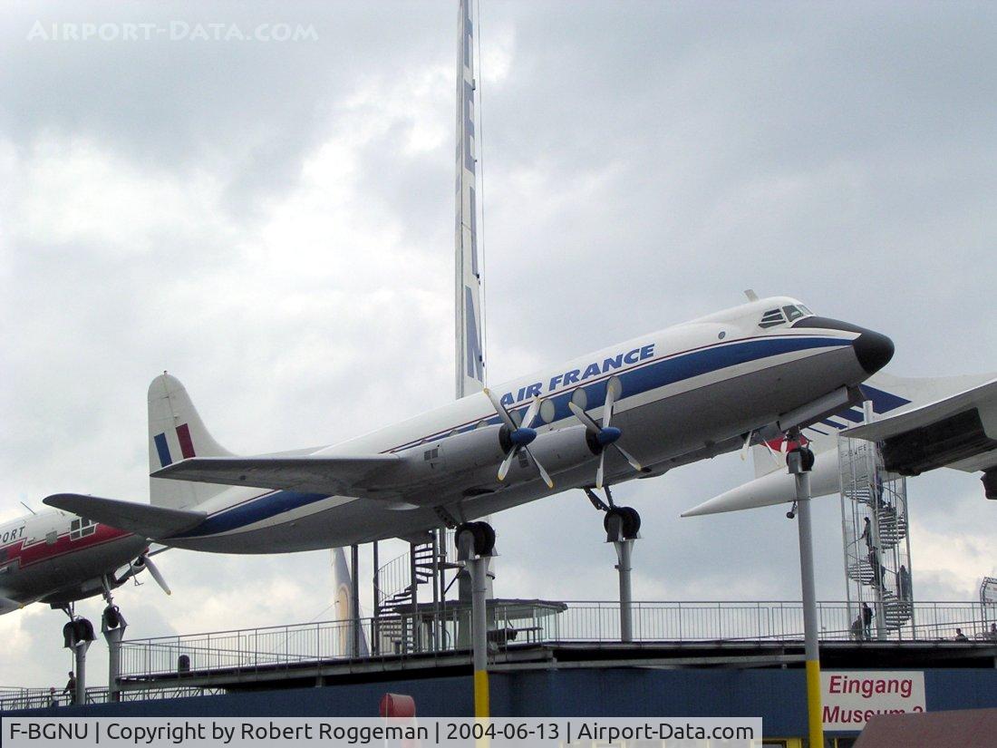 F-BGNU, 1954 Vickers Viscount 708 C/N 38, Air France.Preserved Technik Museum Sinsheim.