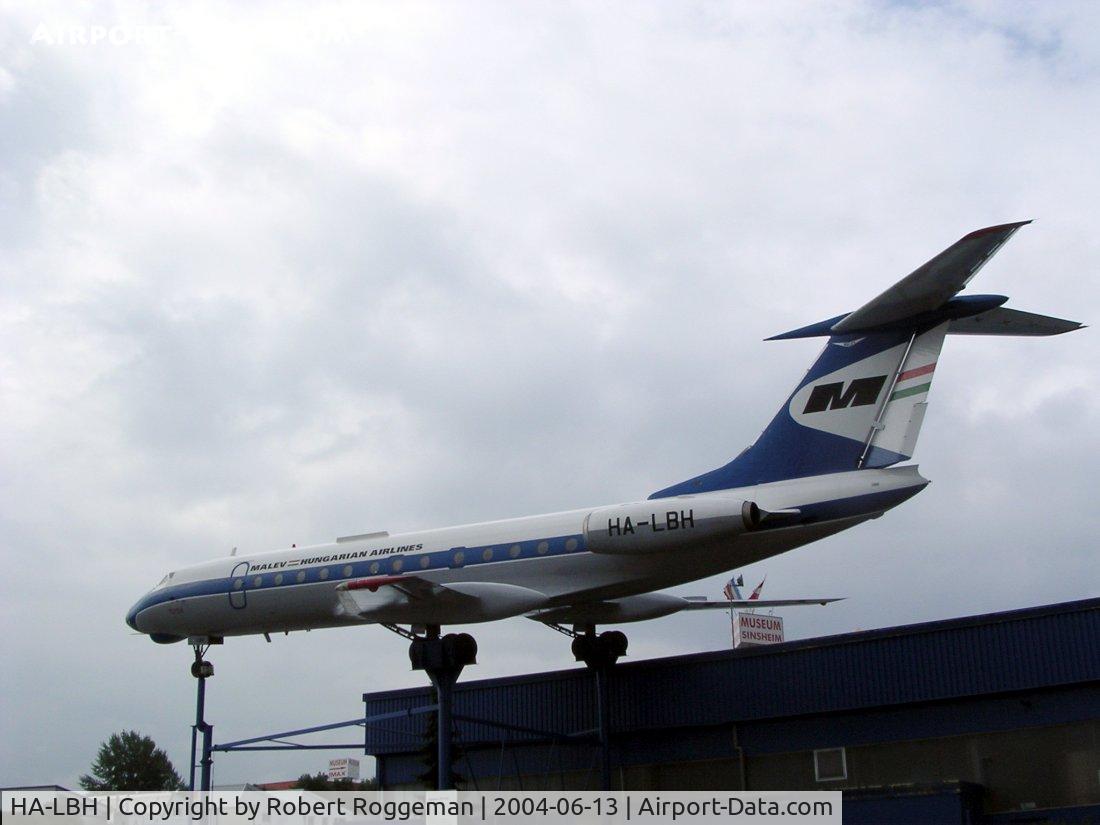 HA-LBH, 1970 Tupolev Tu-134A C/N 0350925, Tupolev Tu-134 Malev Hungarian Airlines.Preserved Technik Museum Sinsheim.