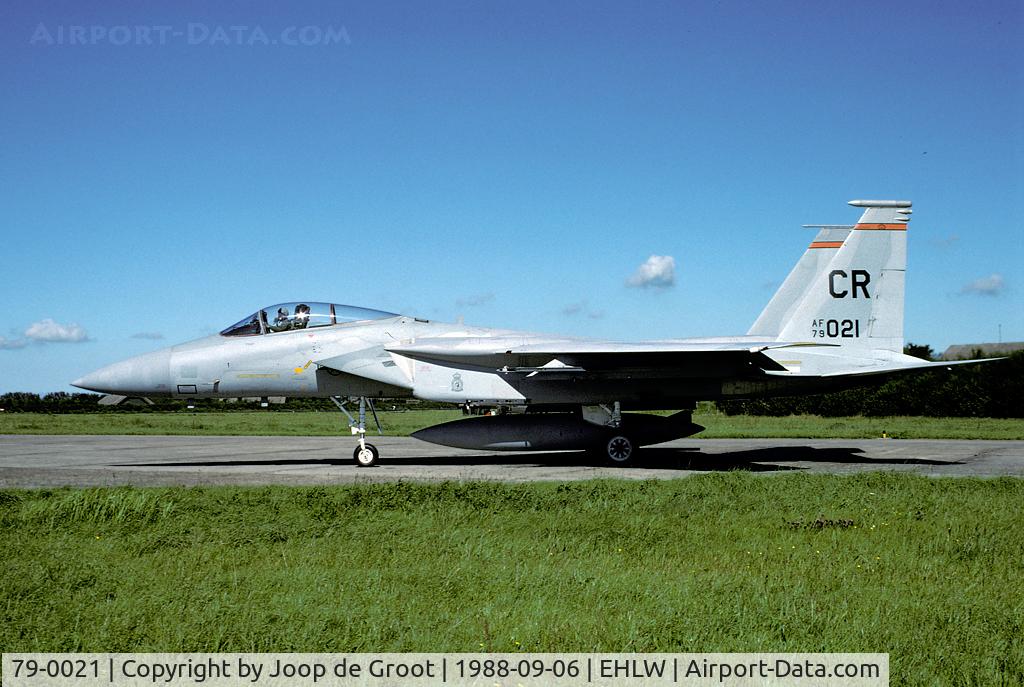 79-0021, 1981 McDonnell Douglas F-15C Eagle C/N 0522/C090, This Eagle came for a lunch stop to Leeuwarden together with two Mirage 2000's and another CR-F-15.