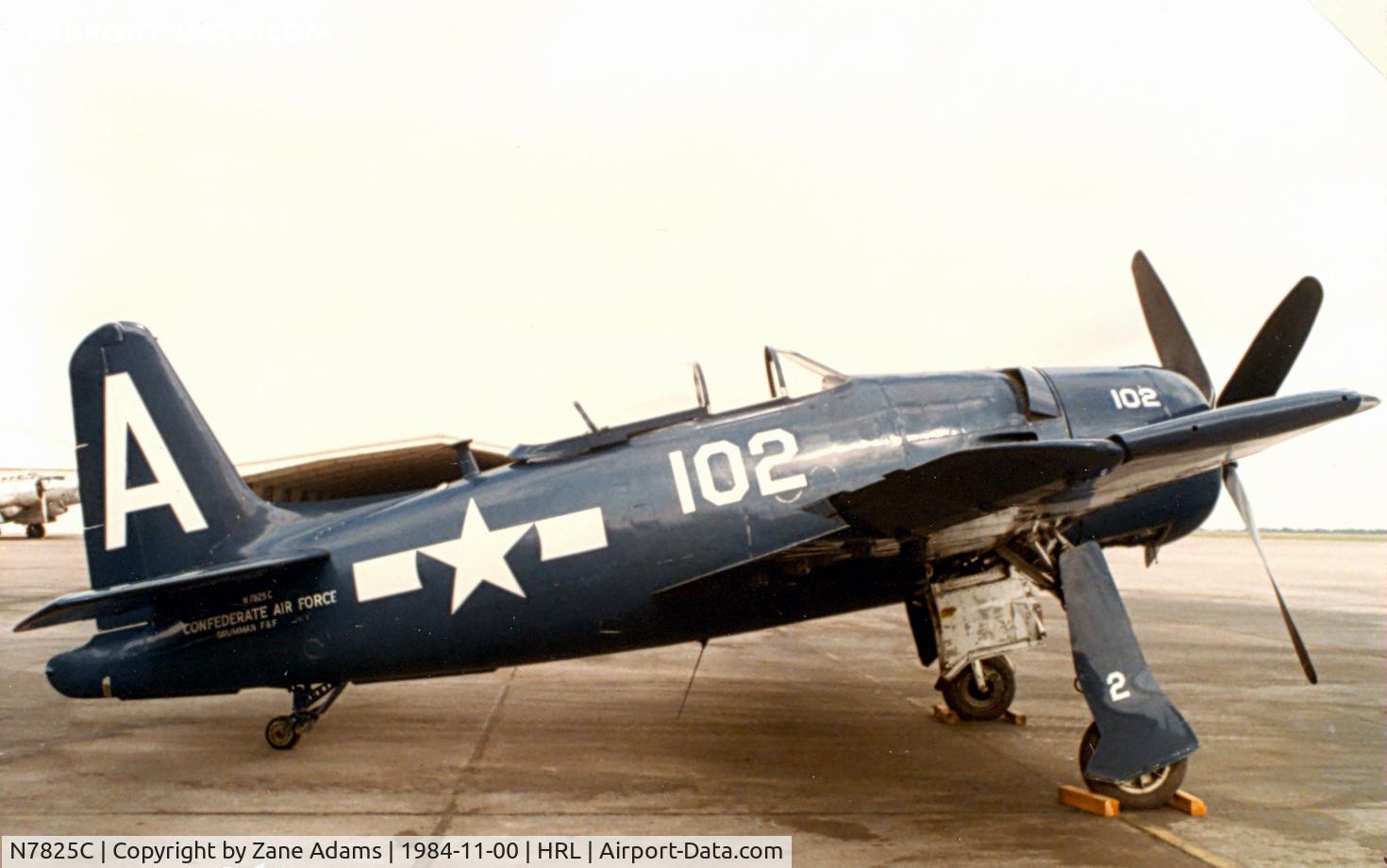 N7825C, 1948 Grumman F8F-2 (G58) Bearcat C/N D.1227, CAF Bearcat at Harlingen