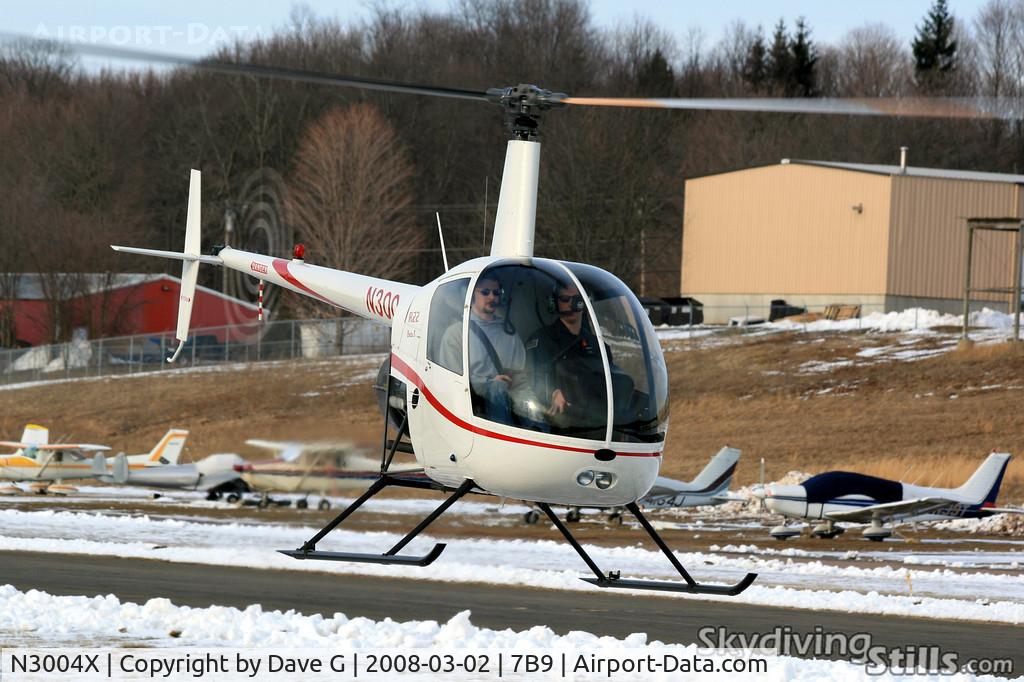 N3004X, 2007 Robinson R22 BETA C/N 4152, N3004X at Ellington, CT.