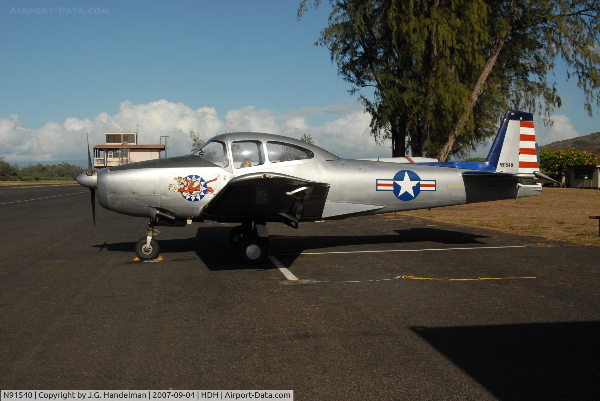 N91540, 1946 North American Navion (NA-145) C/N NAV-4-322, Dillingham-Oahu Navion
