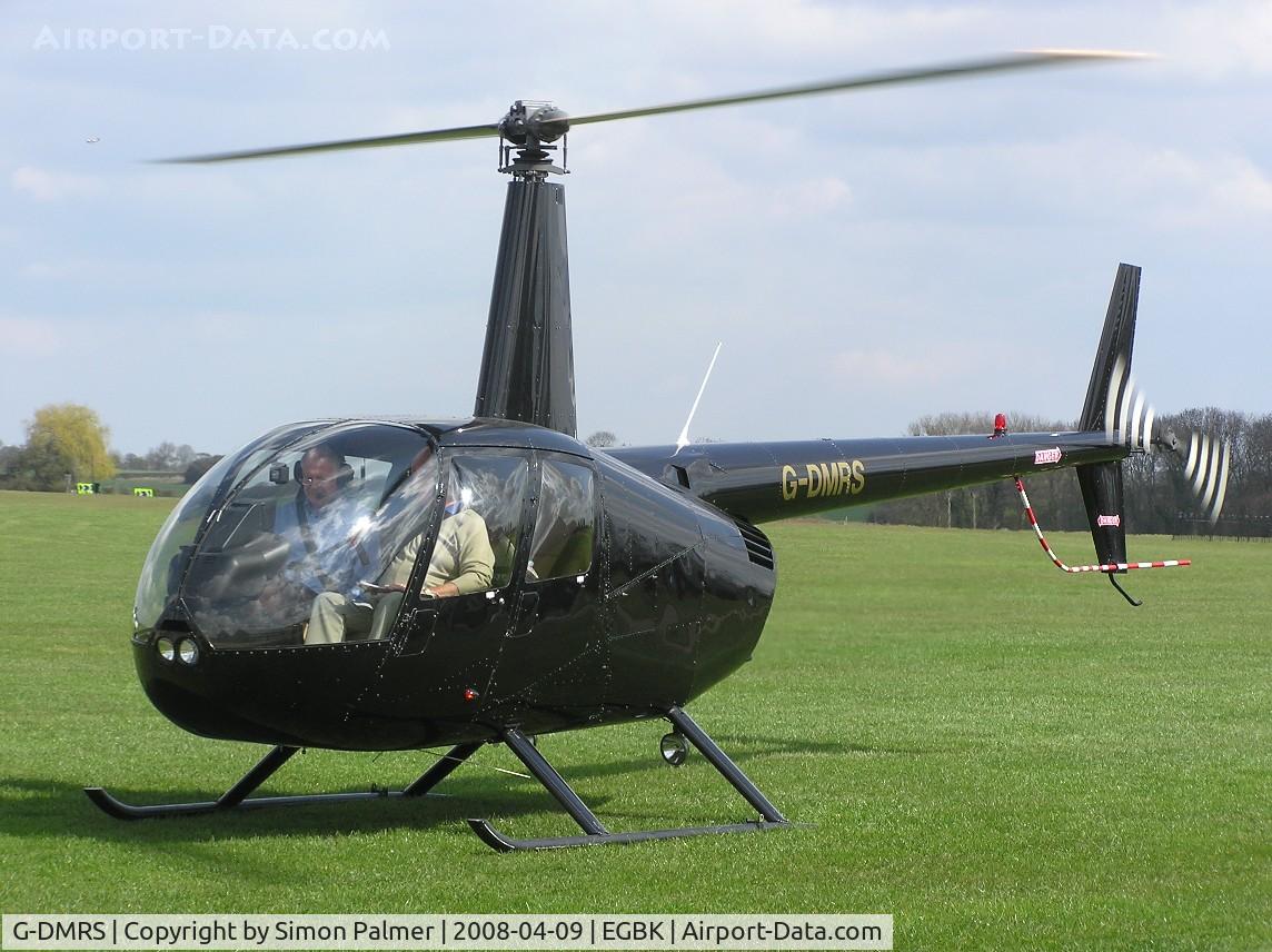 G-DMRS, 2004 Robinson R44 Raven II C/N 10513, R44 about to depart from Sywell