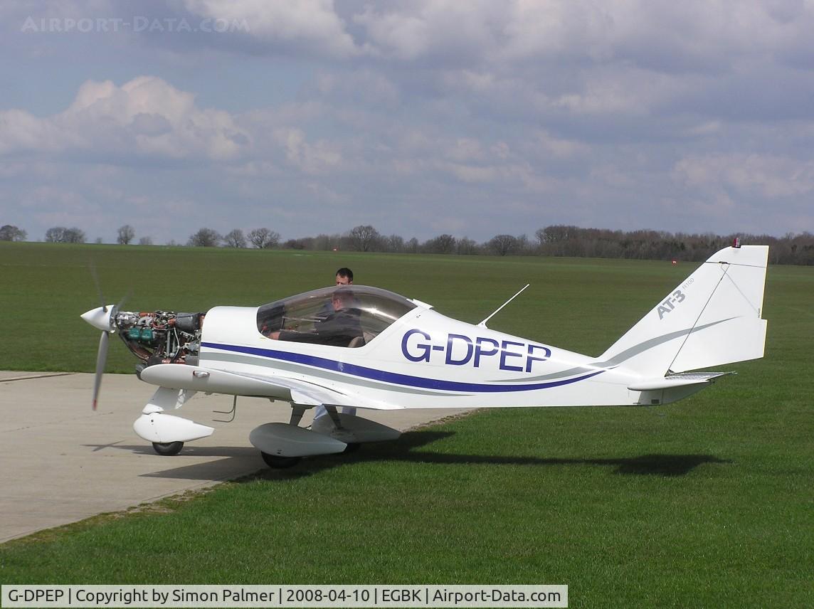 G-DPEP, 2007 Aero AT-3 R100 C/N AT3-027, Aero AT-3 doing engine runs at Sywell