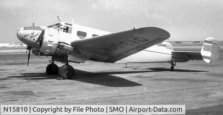 N15810, 1935 Beech 18A C/N 62, Santa Monica 1965