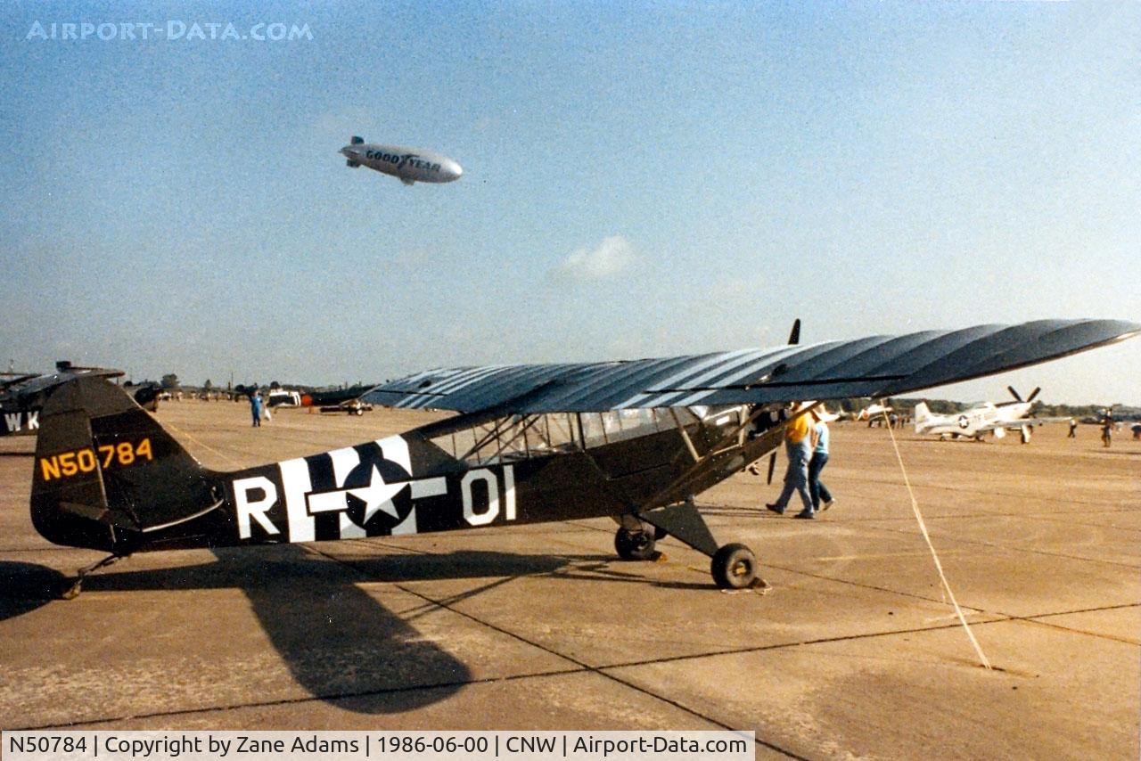 N50784, 1942 Piper J3C-65 Cub C/N 7863, Texas Sesquicentennial Air Show 1986