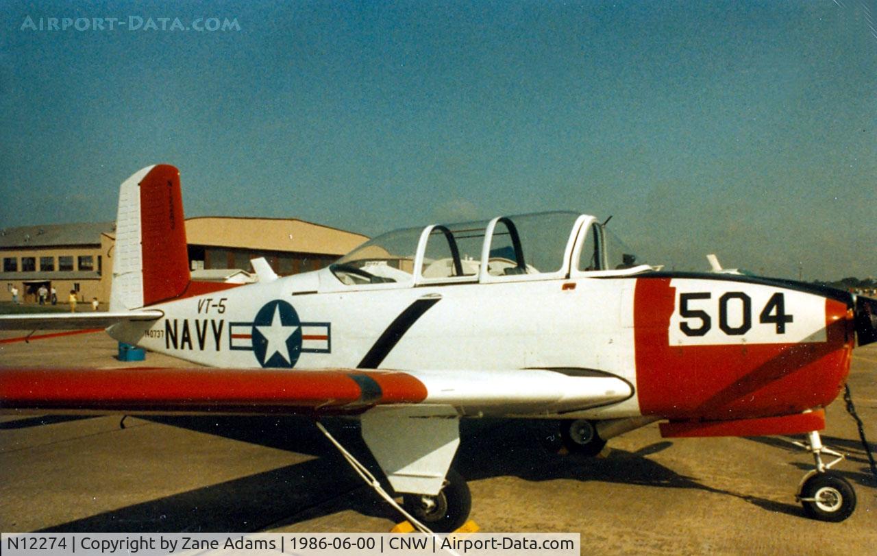 N12274, 1964 Beech T-34A (A45) Mentor C/N G-260, Texas Sesquicentennial Air Show 1986