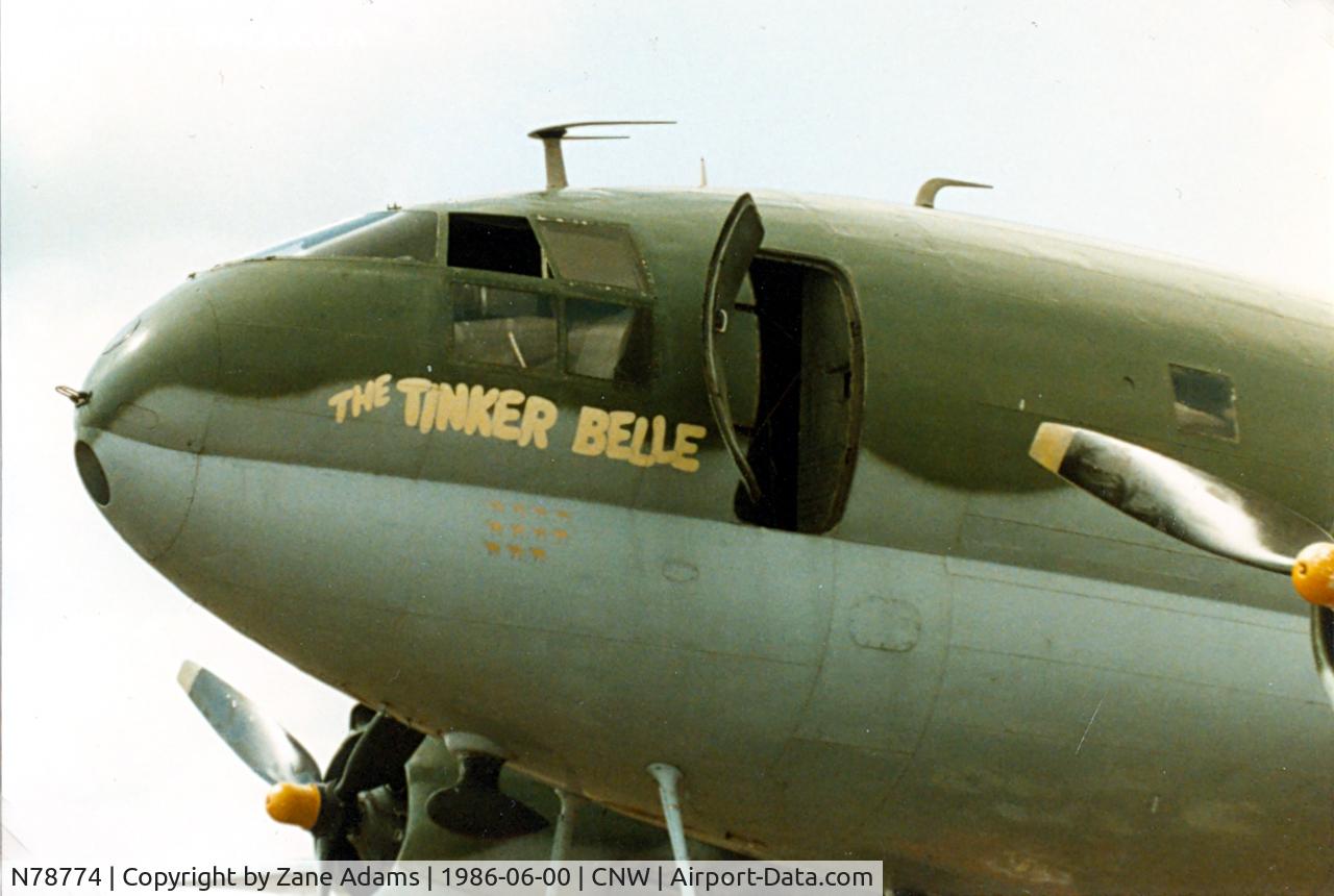 N78774, 1944 Curtiss C-46F Commando C/N 22597, Texas Sesquicentennial Air Show 1986