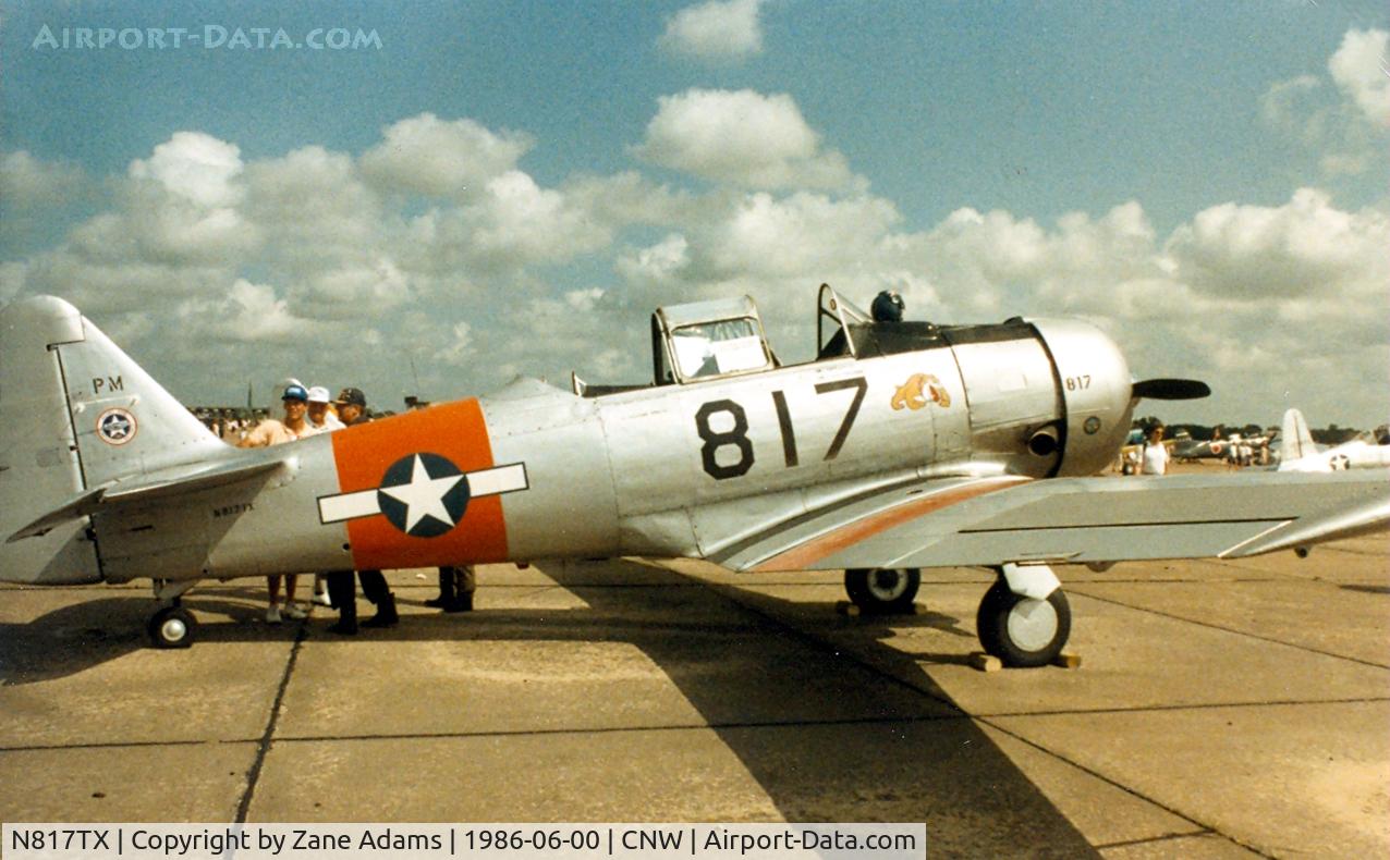 N817TX, 1942 North American AT-6D Texan C/N 88-18022 (42-86241), Texas Sesquicentennial Air Show 1986