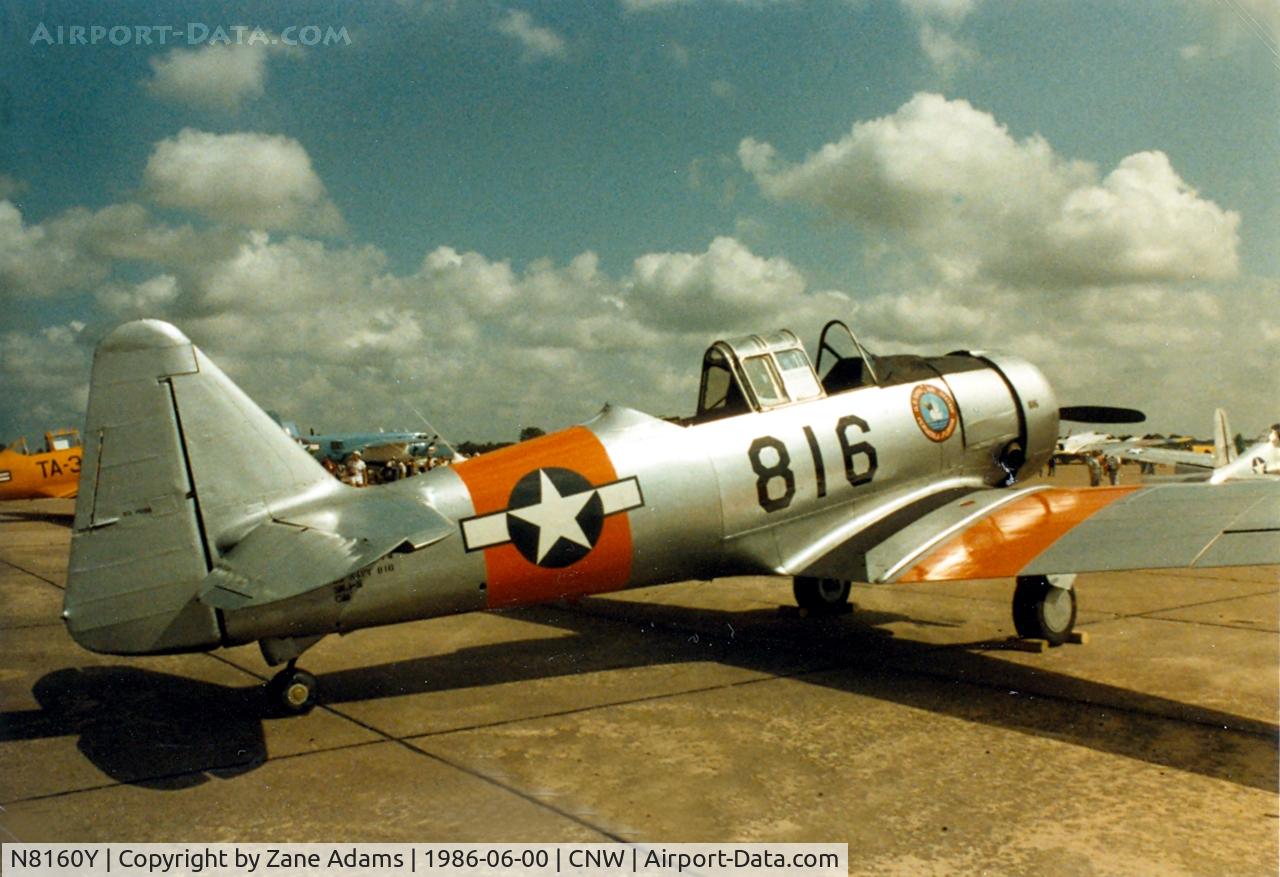 N8160Y, North American T-6G Texan C/N 336 ??, Texas Sesquicentennial Air Show 1986