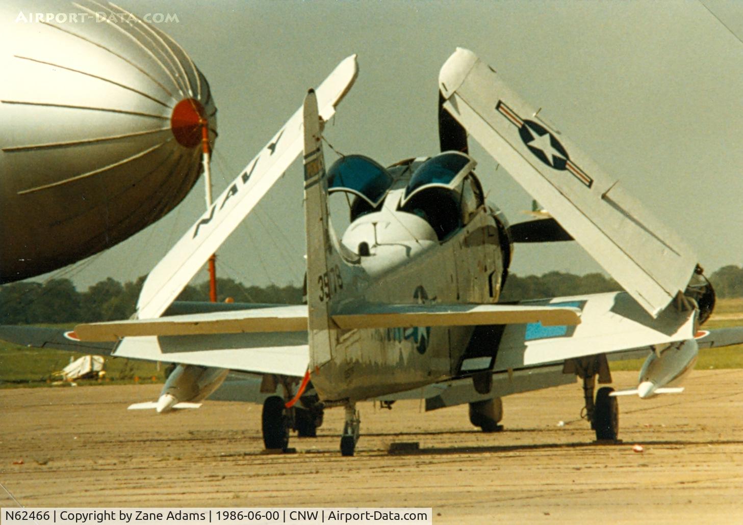 N62466, 1955 Douglas EA-1E Skyraider C/N 10255 (135178), Texas Sesquicentennial Air Show 1986