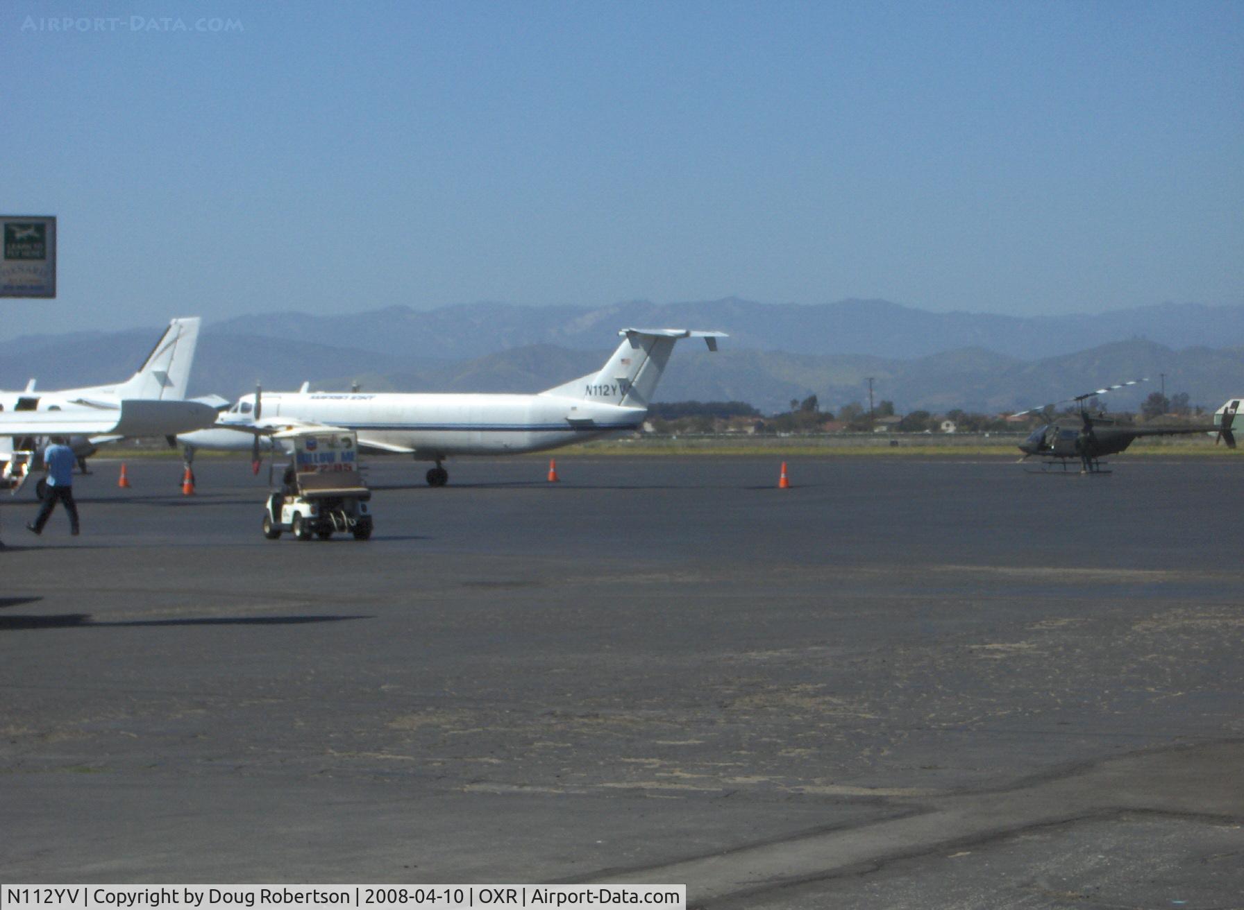 N112YV, 1990 Beech 1900C C/N UC112, 1990 Beech 1900C, two P&W(C) PT6A-65B turboprop 1,100 shp each, 4 blade CS props, modified tail with tailets and stabilons on the rear ventral fuselage. 207 C models were built.