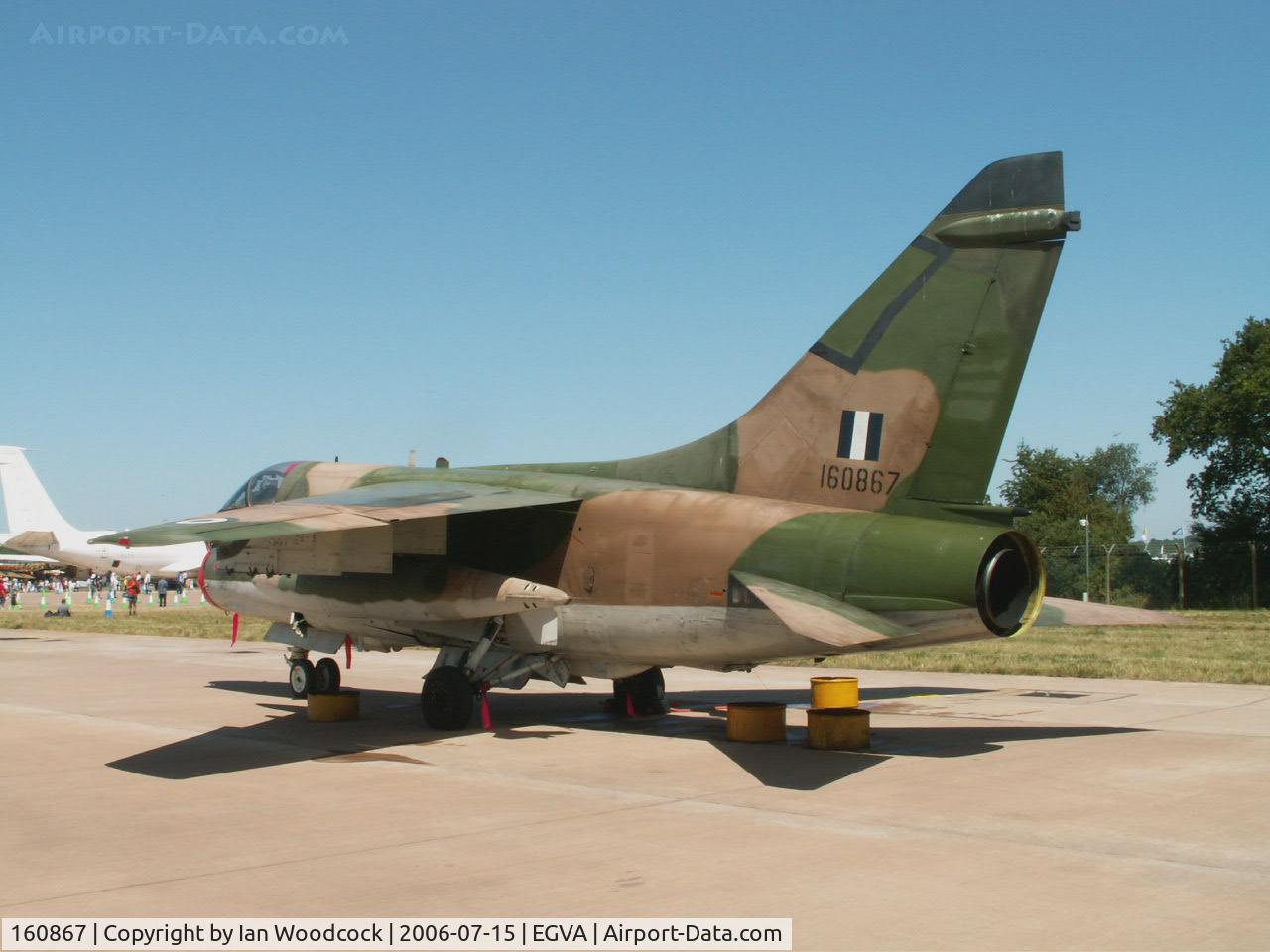 160867, LTV A-7E Corsair II C/N E-583, LTV A-7E Corsair/Greek Air Force/RAF Fairford