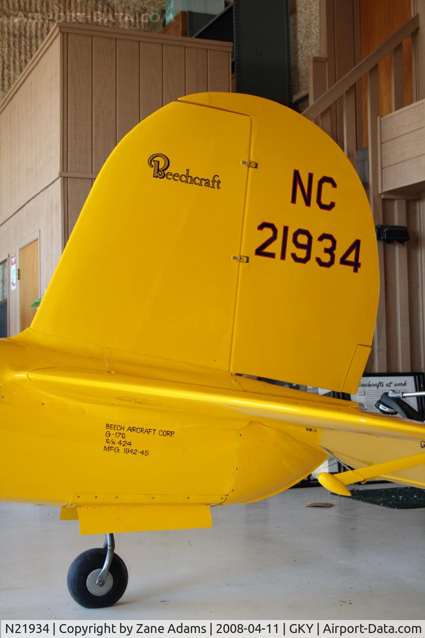 N21934, 1942 Beech G17S C/N 424, Staggerwing!