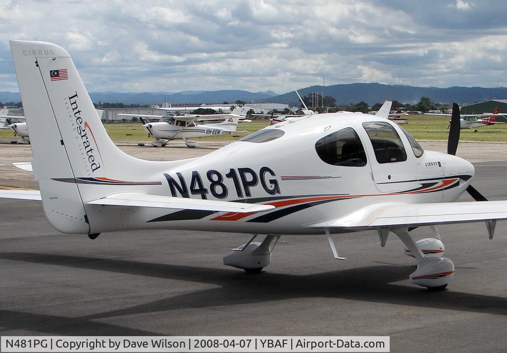 N481PG, Cirrus SR20 C/N 1893, Seen at YBAF