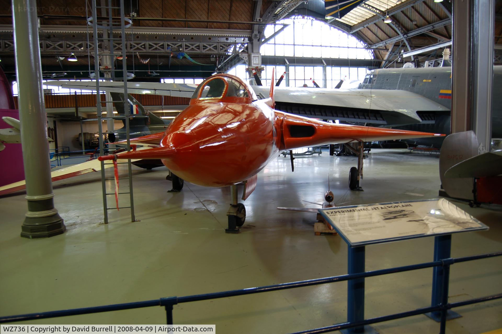 WZ736, 1953 Avro 707A C/N Not found WZ736, Avro 707A - Manchester Museum of Science & Industry