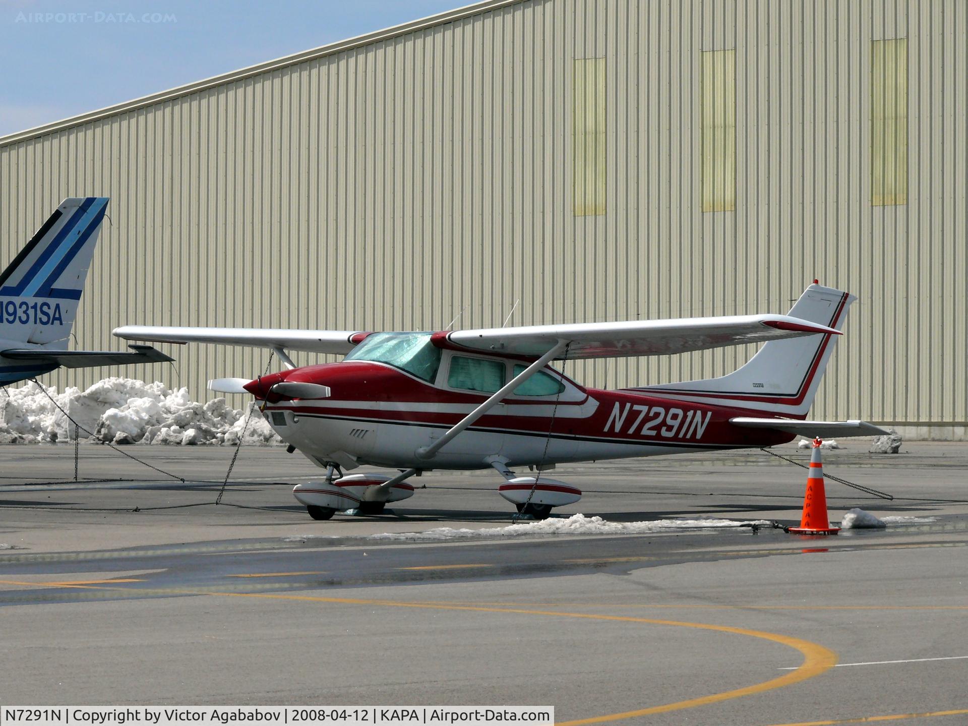 N7291N, 1974 Cessna 182P Skylane C/N 18263078, Parked at Centennial